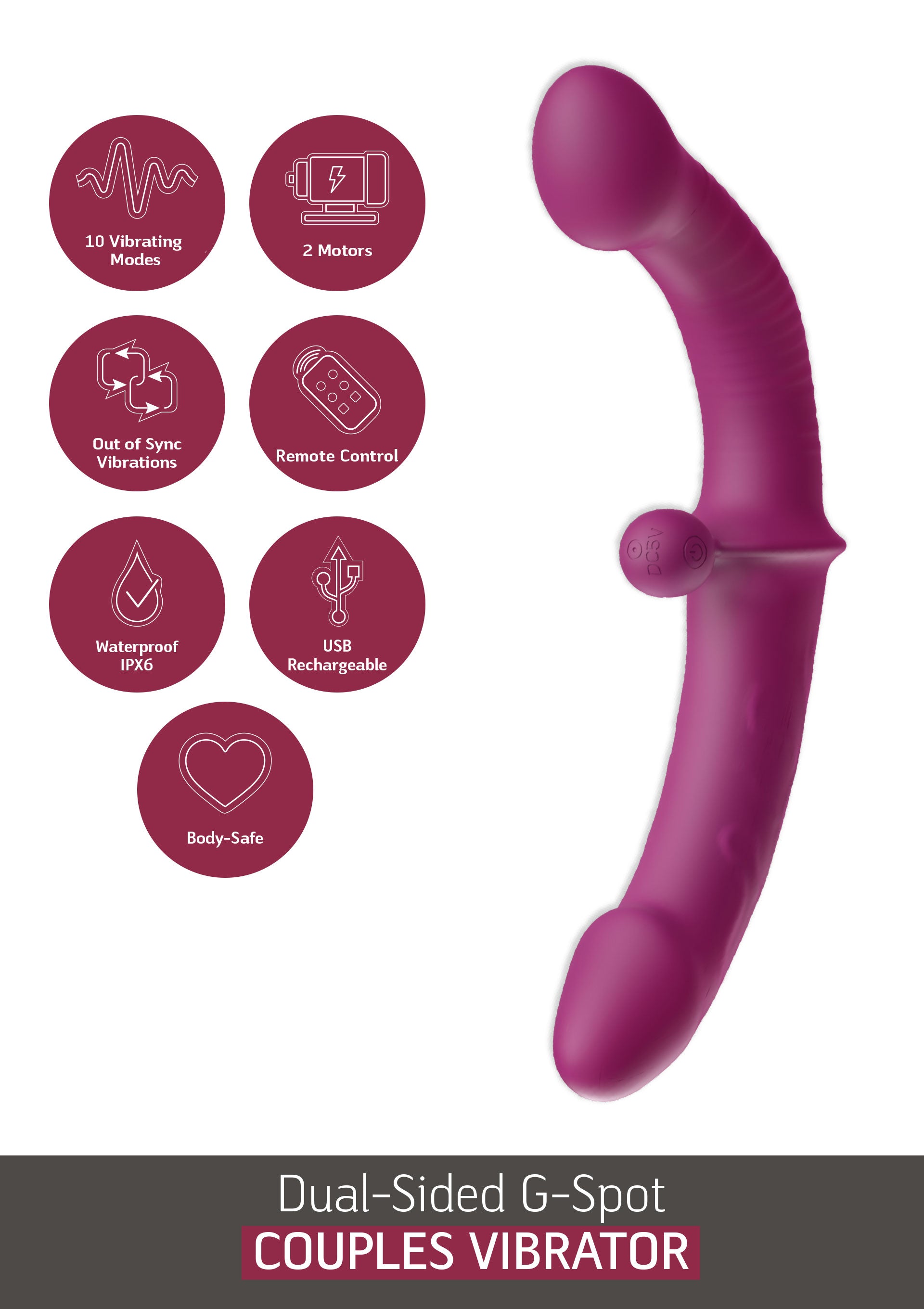 Vibromasseur She.E.O Dual-Sided G-Spot Vibrator