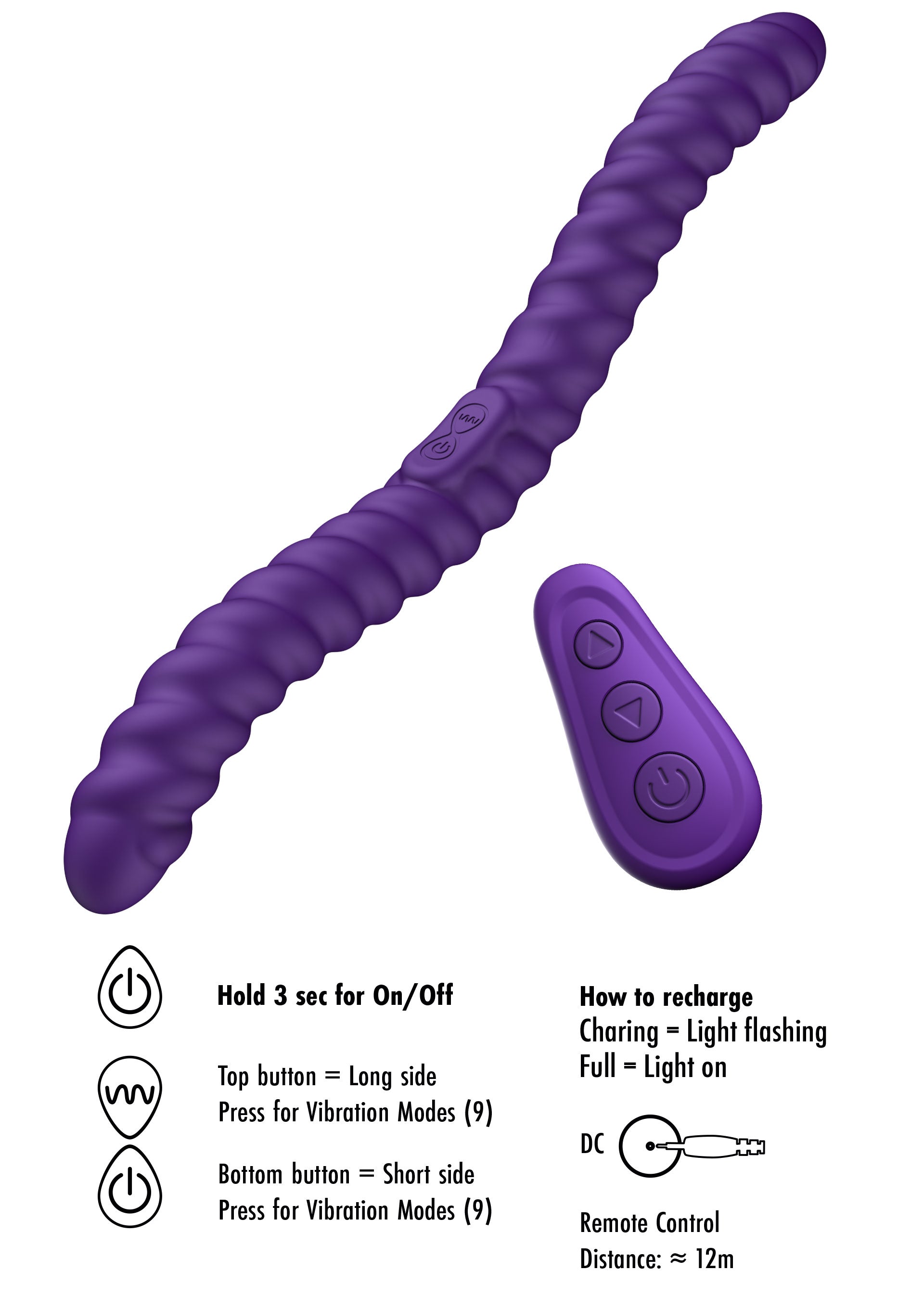 Vibromasseur She.E.O Dual-Sided Flexible Vibrator