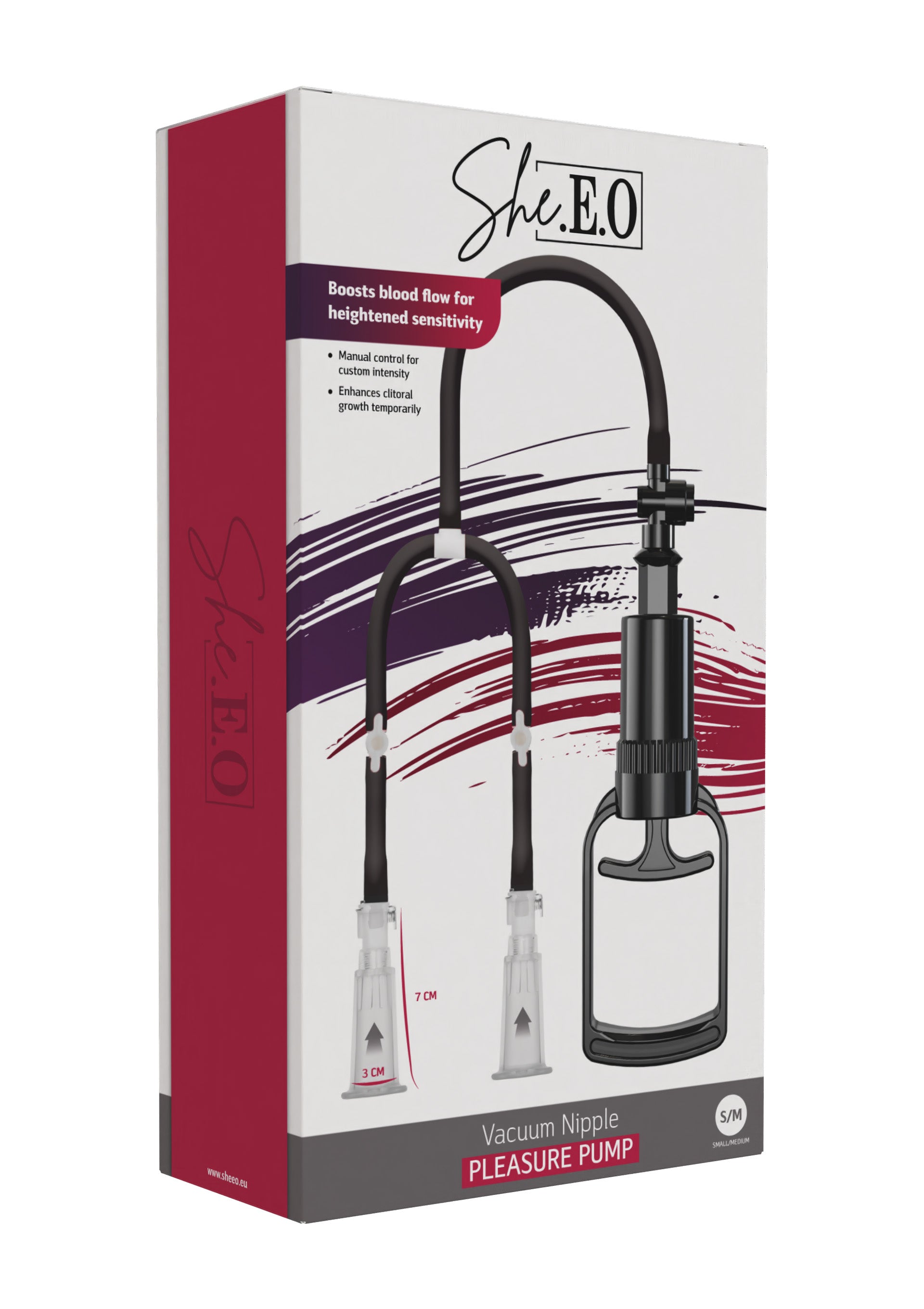 Stimulateur She.E.O. Vacuum Nipple Pleasure Pump S/M