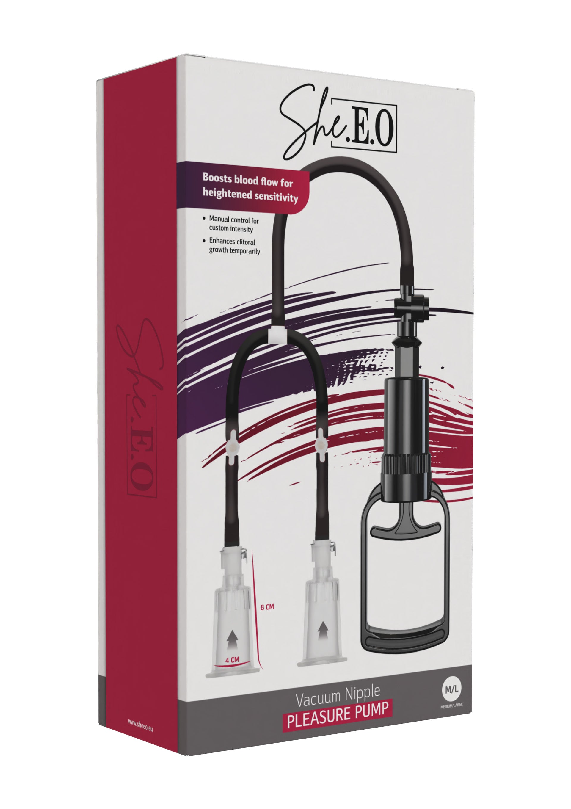 Stimulateur She.E.O. Vacuum Nipple Pleasure Pump M/L