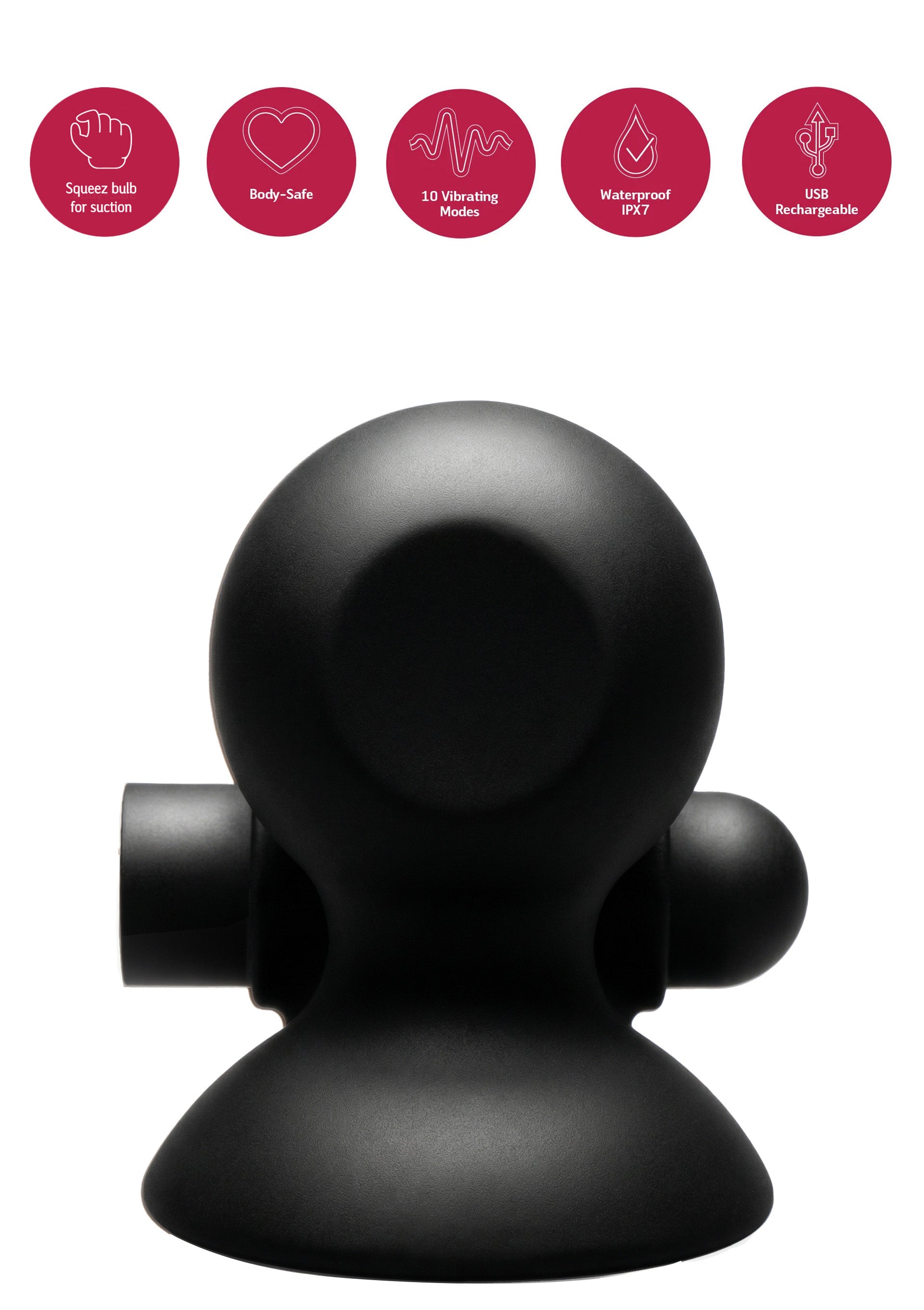 Stimulateur She.E.O Rechargeable Vibrating Nipple Suckers