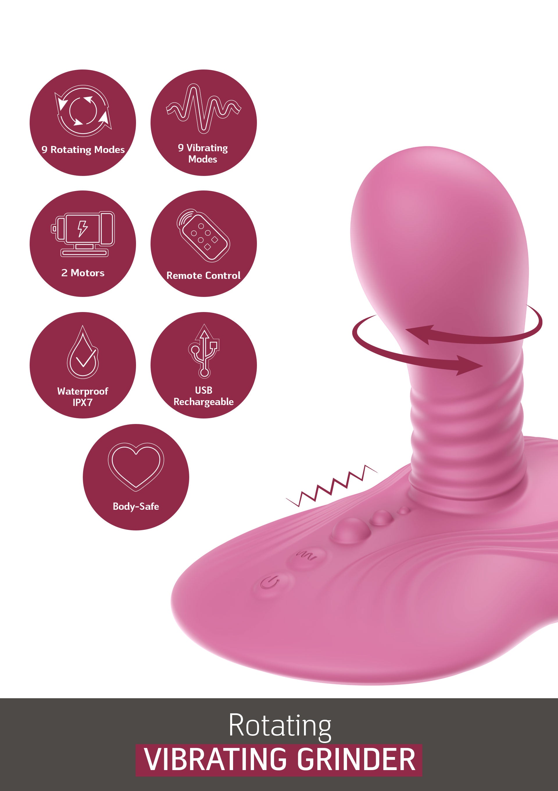 Vibromasseur She.E.O Rotating Vibrating Grinder