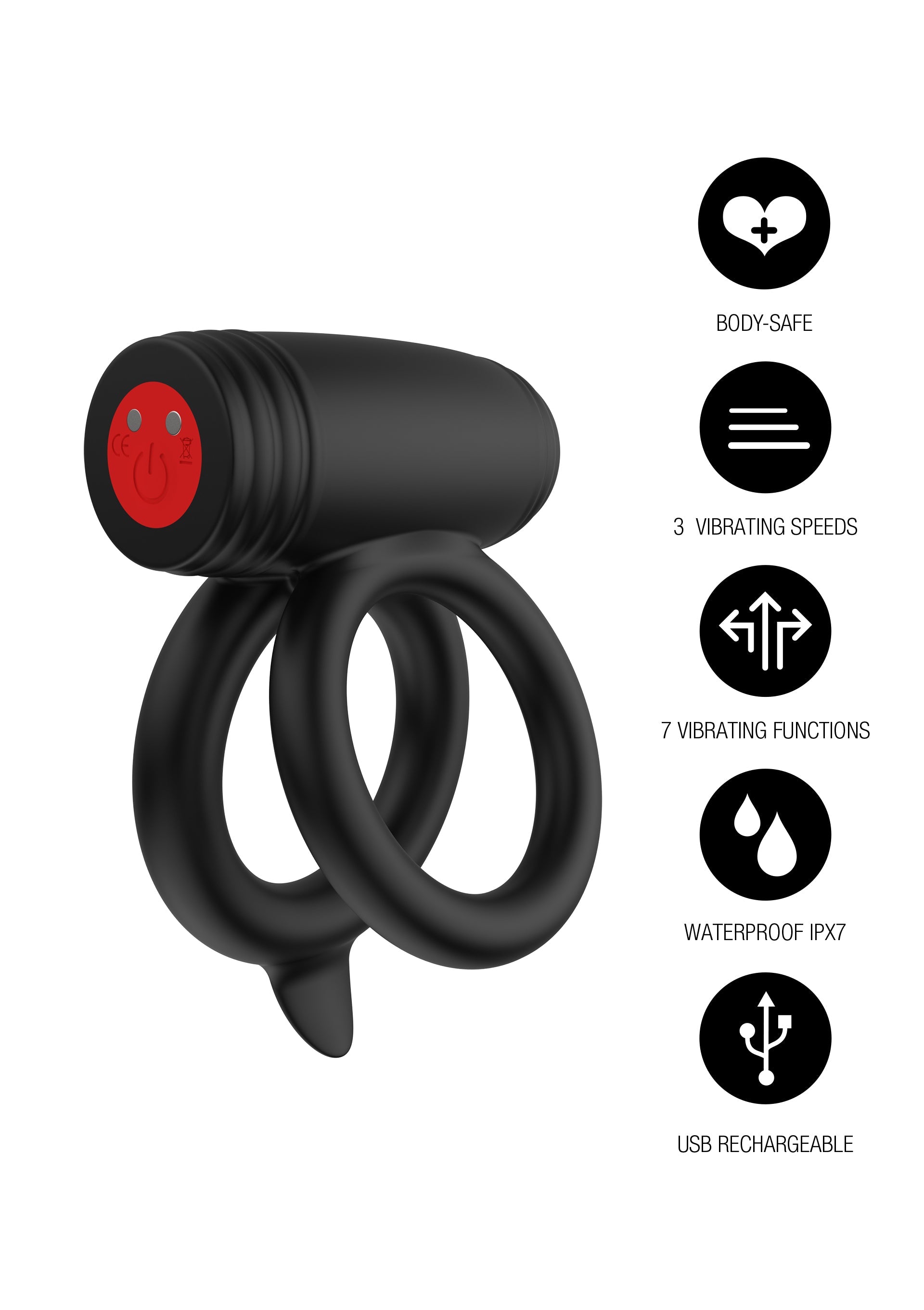 Performance masculine Hidden Desire Elite Power Twin C-Ring