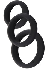 Performance masculine Hidden Desire Stamina Premium C-Rings 3 Pcs Set