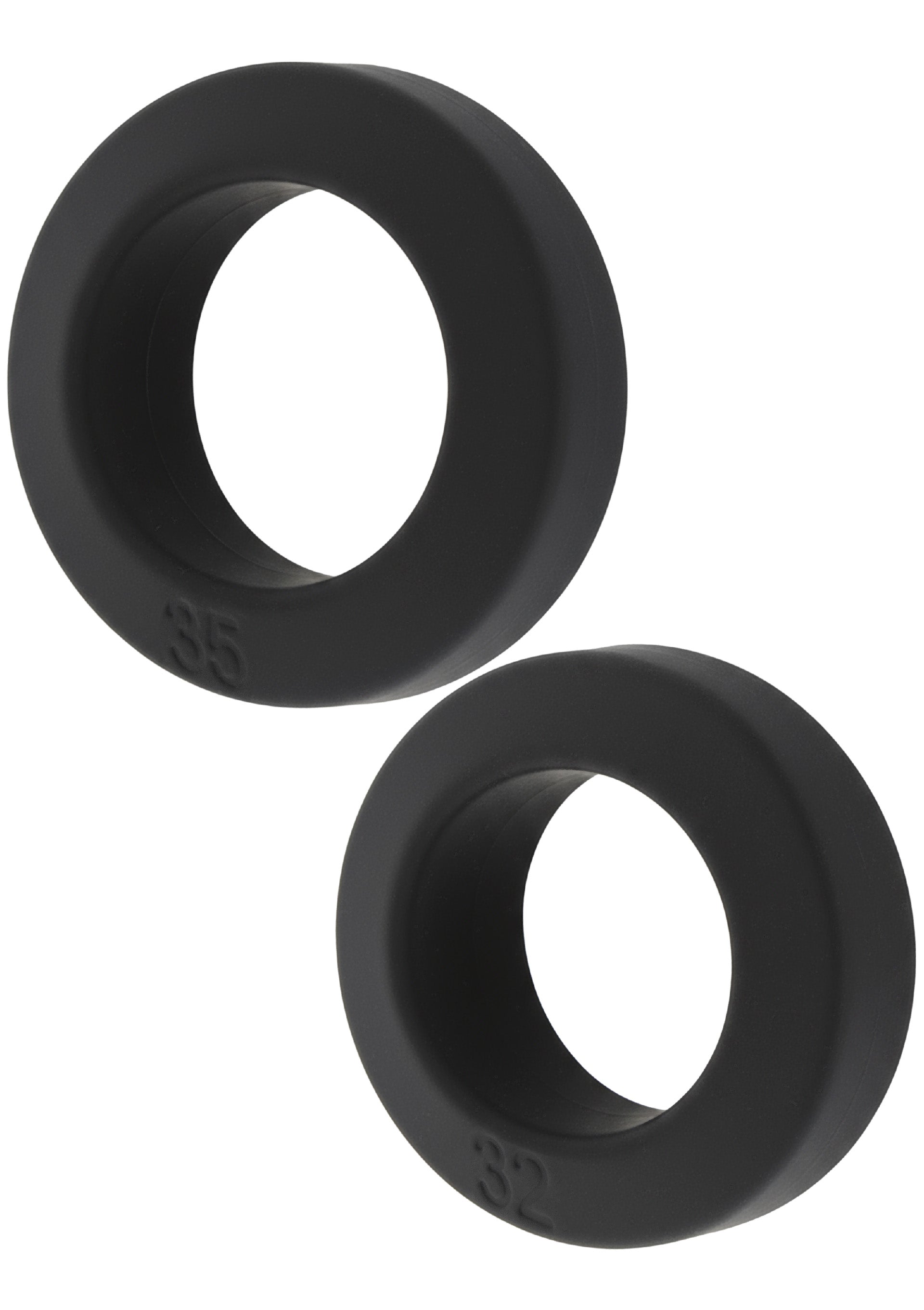 Performance masculine Hidden Desire Double Stackers C-Rings 2 Pcs Set L