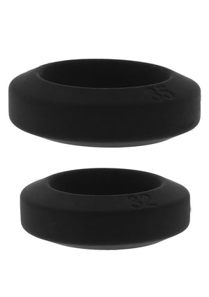 Performance masculine Hidden Desire Double Stackers C-Rings 2 Pcs Set L