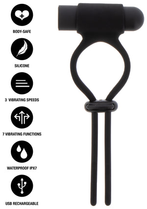 Performance masculine Hidden Desire Vibrating & Adjustable C-Ring