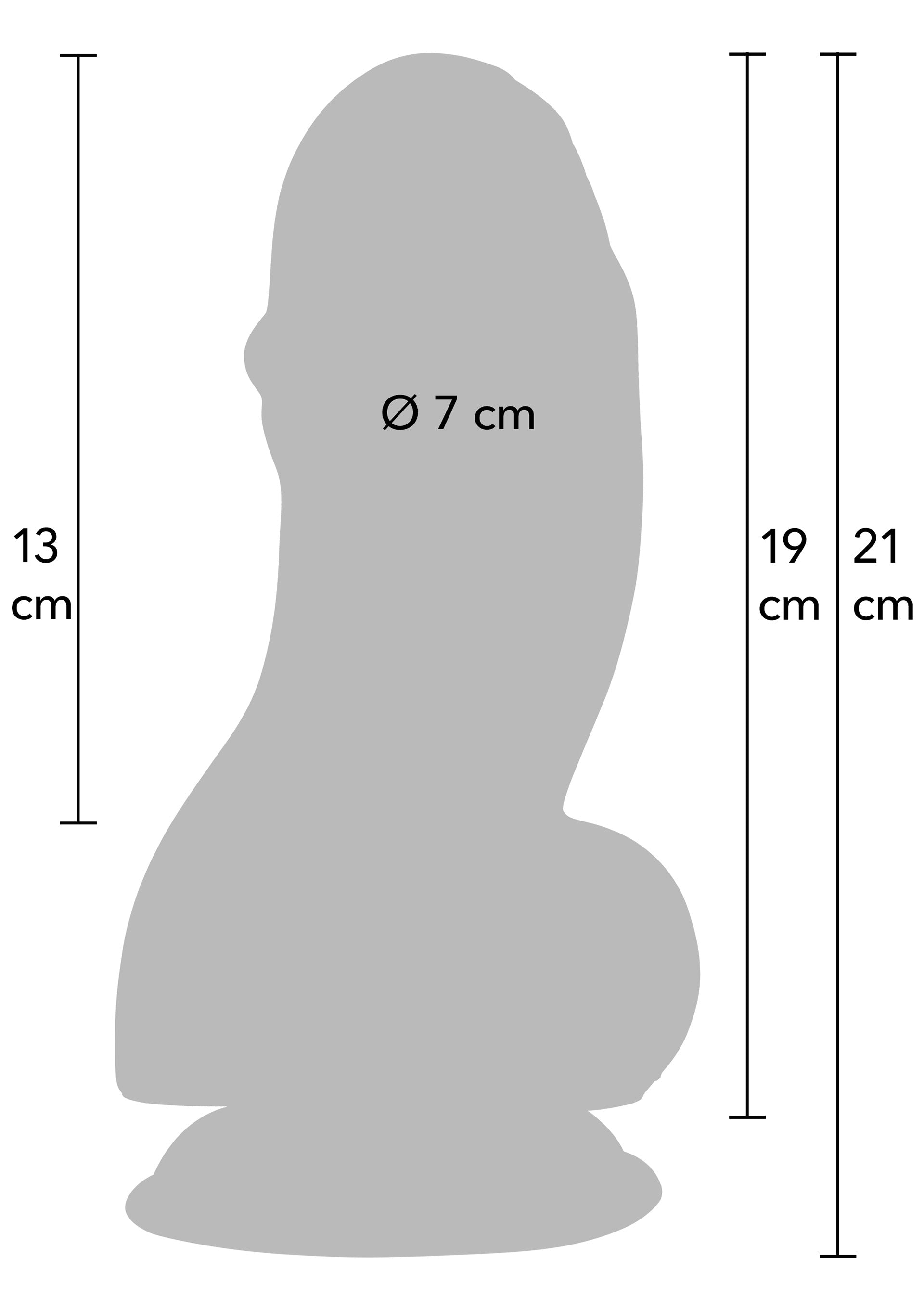 Dildo Hidden Desire Fat Boys Dildo PVC 19 cm