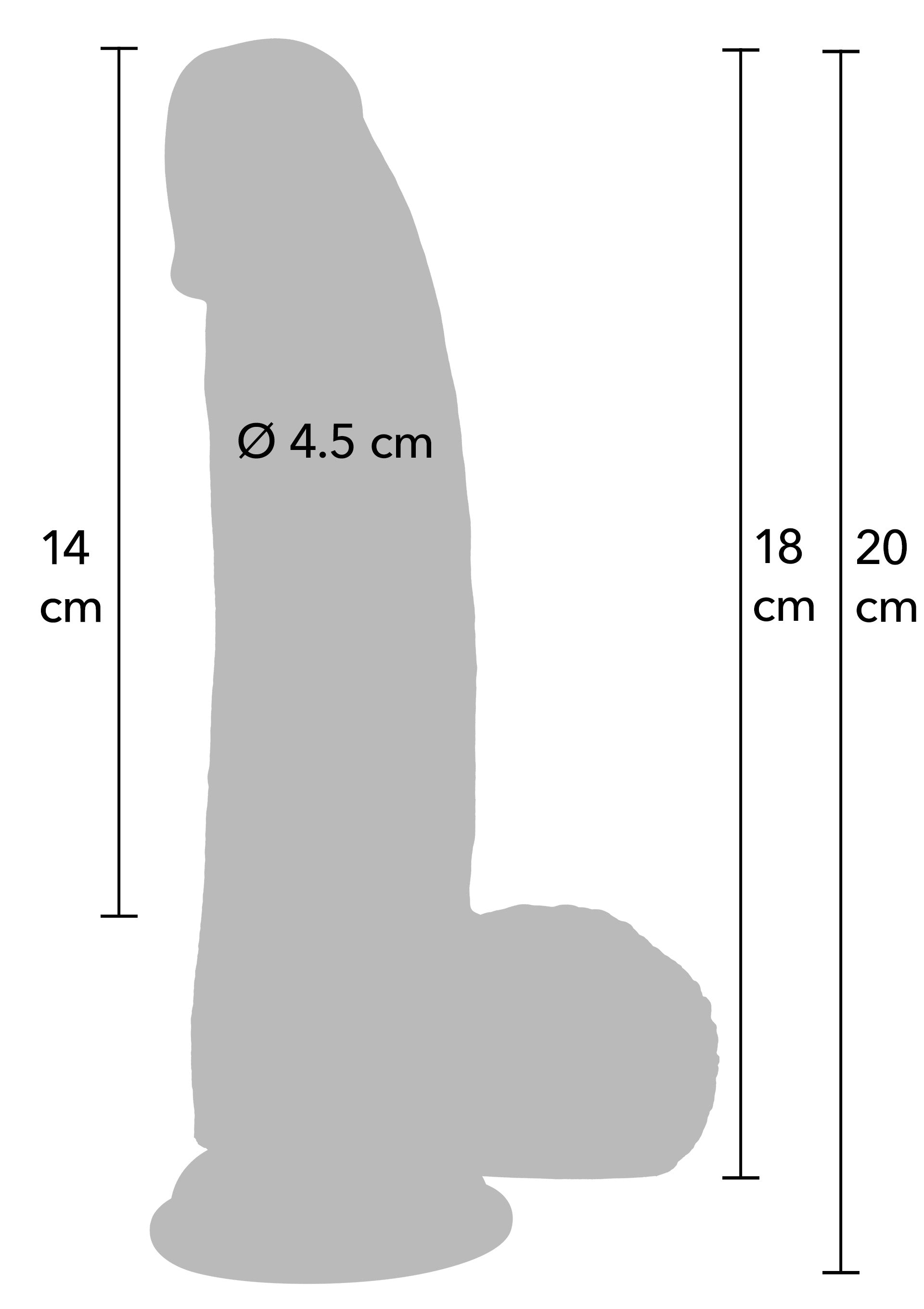 Dildo Hidden Desire Realistic Dildo Liquid Silicone 18 cm