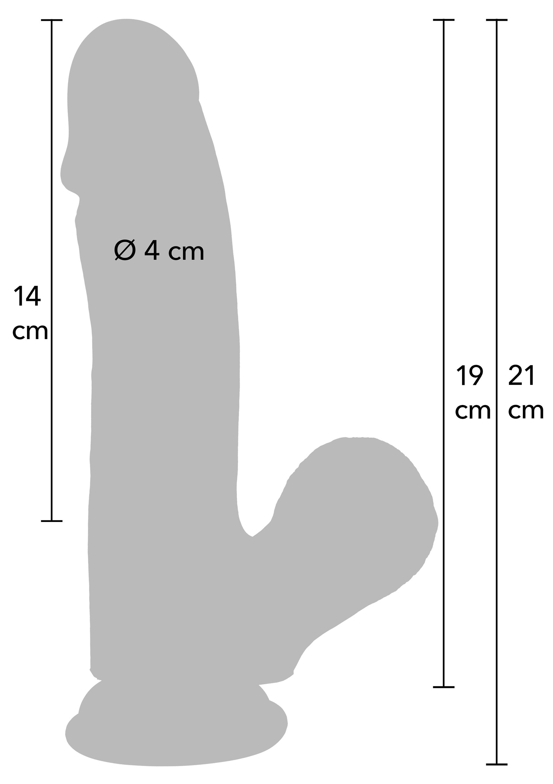 Dildo Hidden Desire Realistic Dildo Liquid Silicone 19 cm