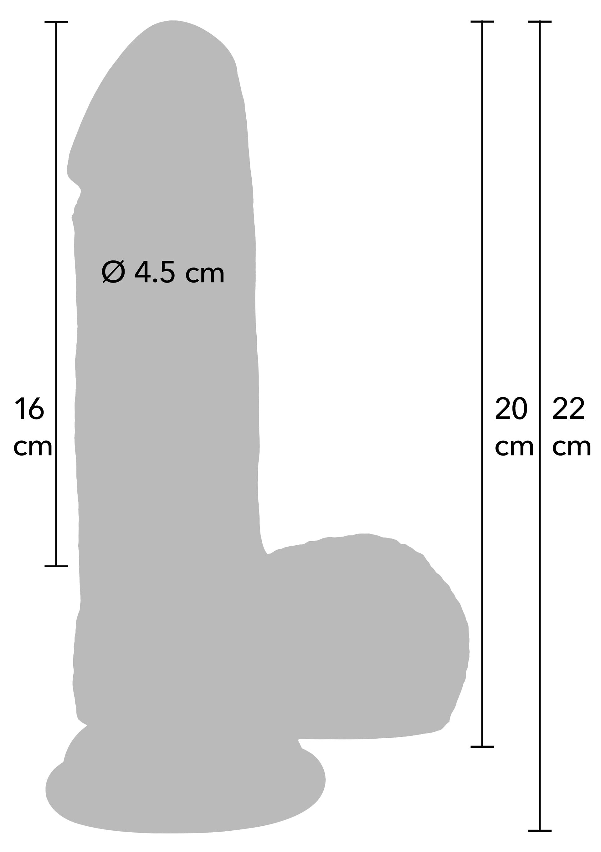 Dildo Hidden Desire Realistic Dildo Liquid Silicone 20 cm