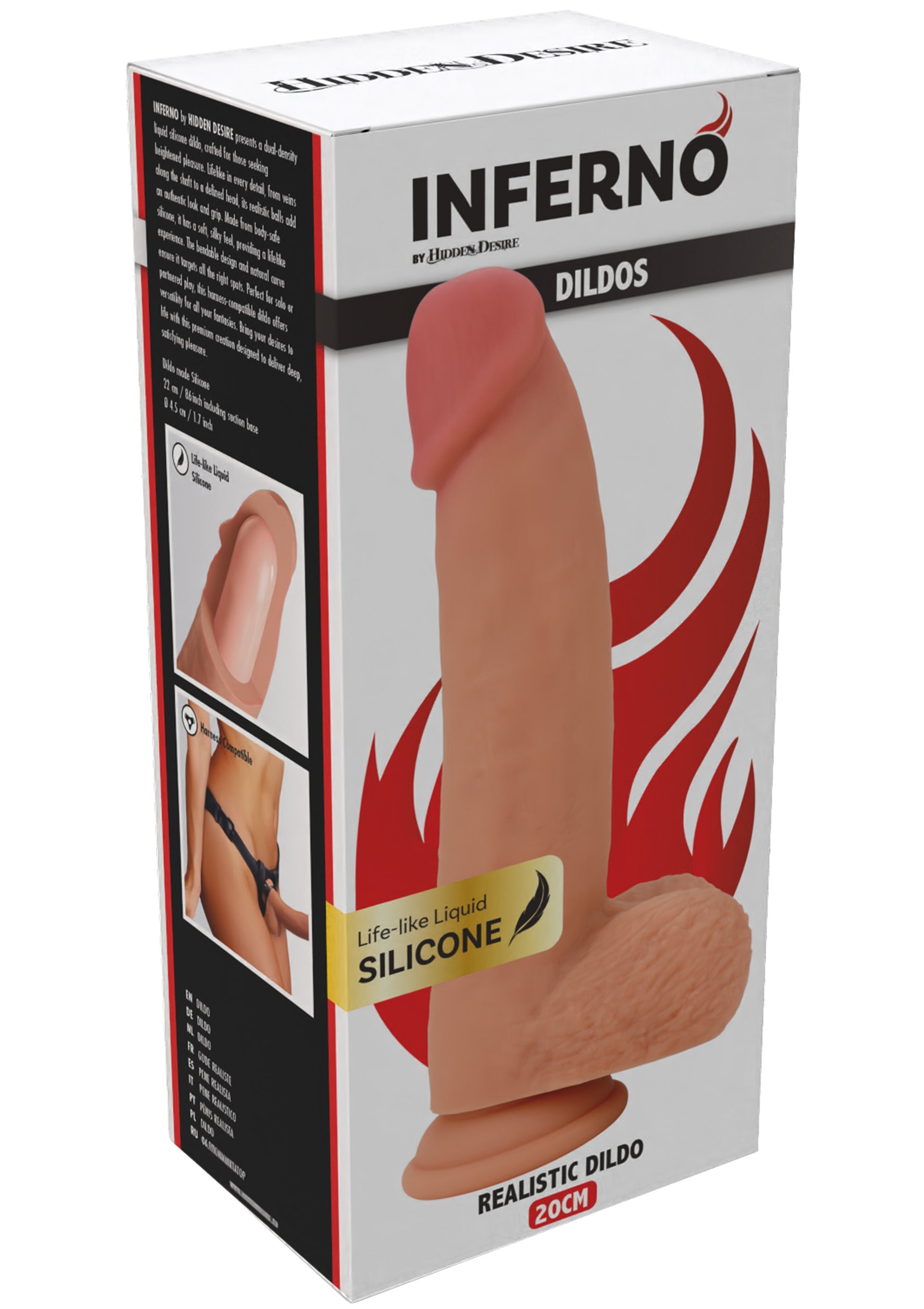 Dildo Hidden Desire Realistic Dildo Liquid Silicone 20 cm