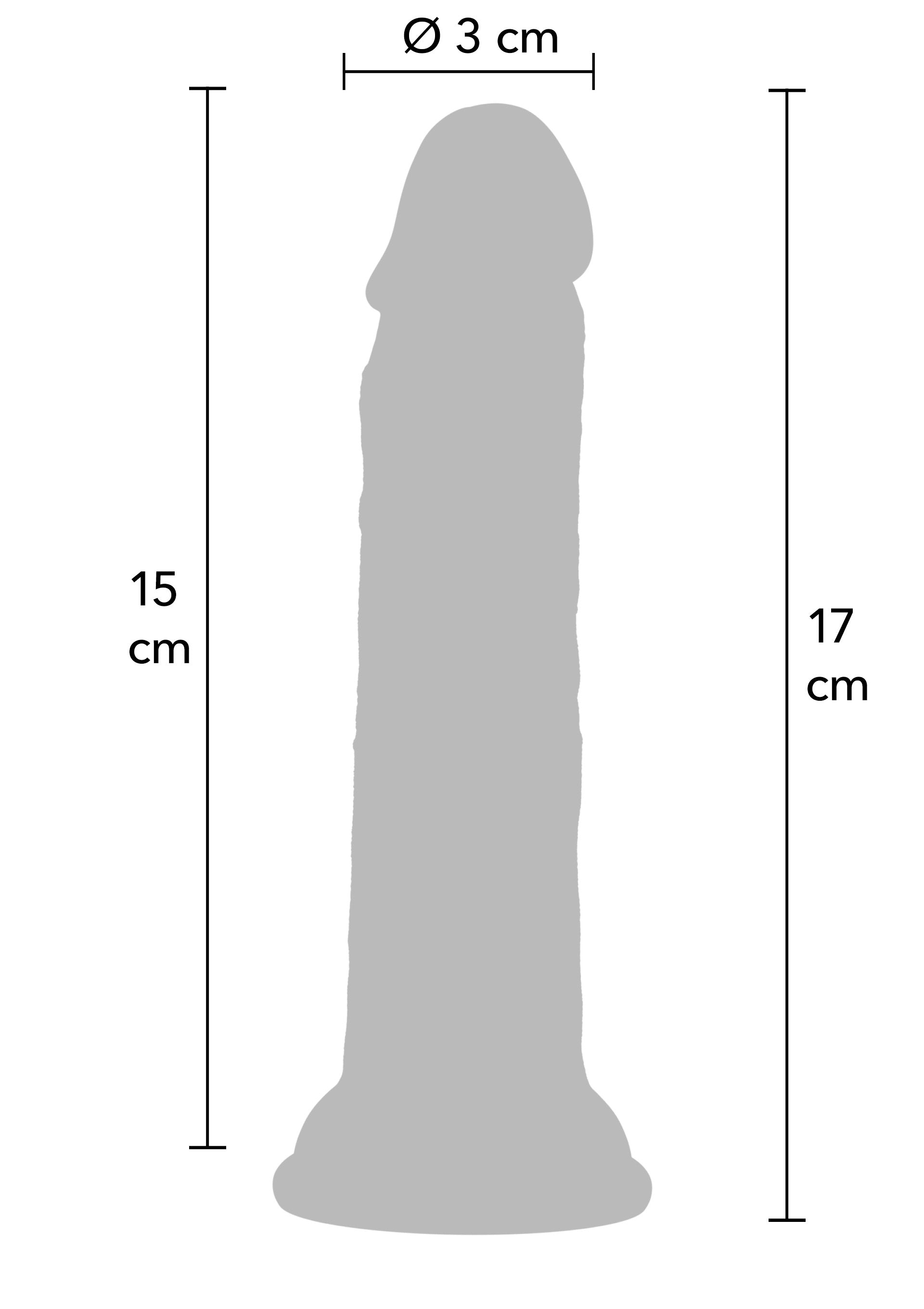 Dildo Hidden Desire Realistic Dong Liquid Silicone 17 cm