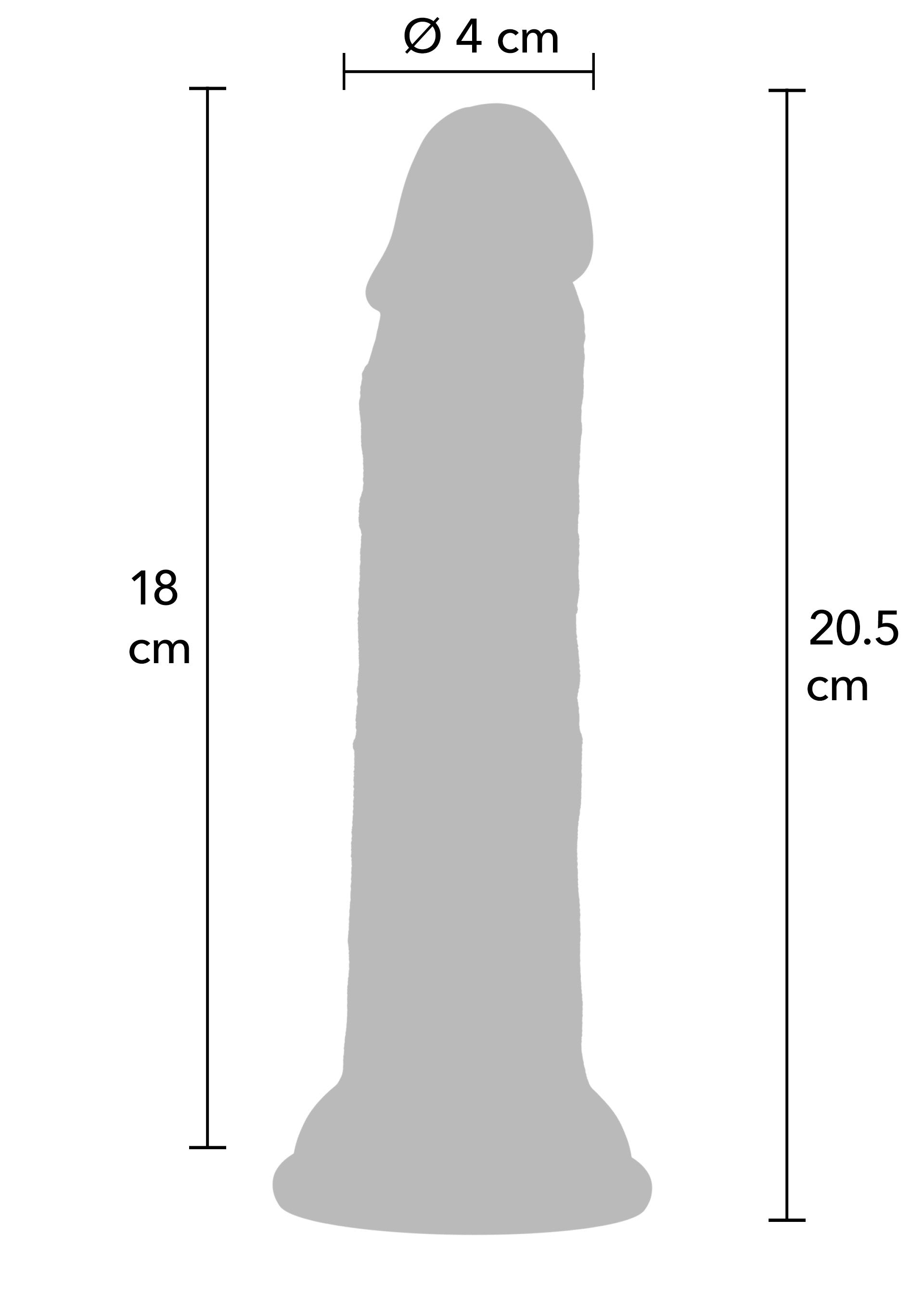 Dildo Hidden Desire Realistic Dong Liquid Silicone 20.5 cm