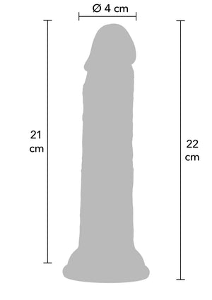 Dildo Hidden Desire Realistic Dong Liquid Silicone 23 cm