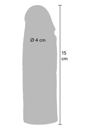 Performance masculine Hidden Desire Penis Sleeve Liquid Silicone 15 cm