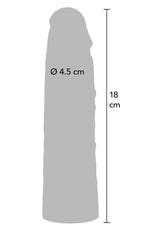 Performance masculine Hidden Desire Penis Sleeve Liquid Silicone 18 cm