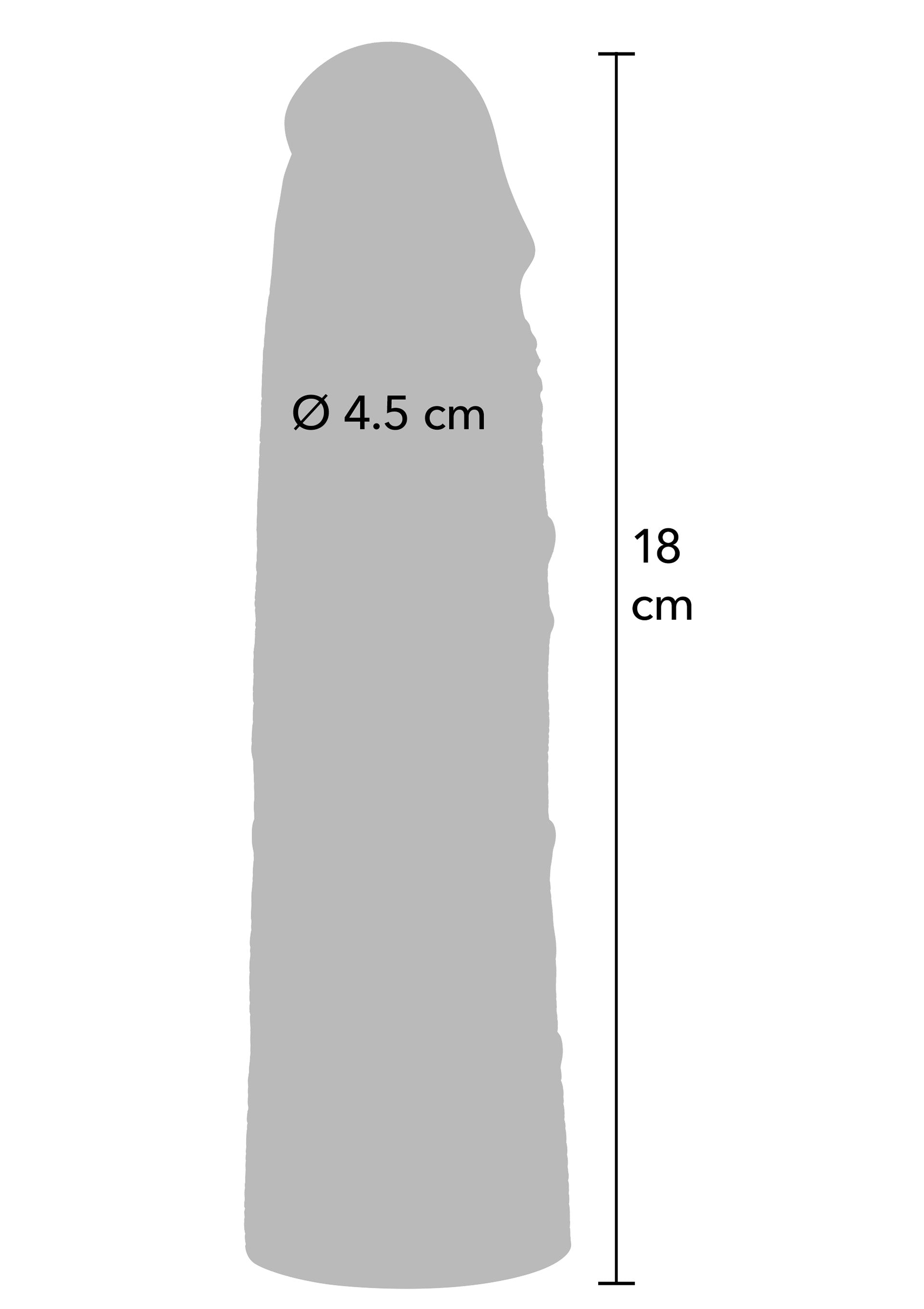 Performance masculine Hidden Desire Penis Sleeve Liquid Silicone 18 cm