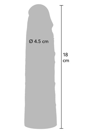 Performance masculine Hidden Desire Penis Sleeve Liquid Silicone 18 cm