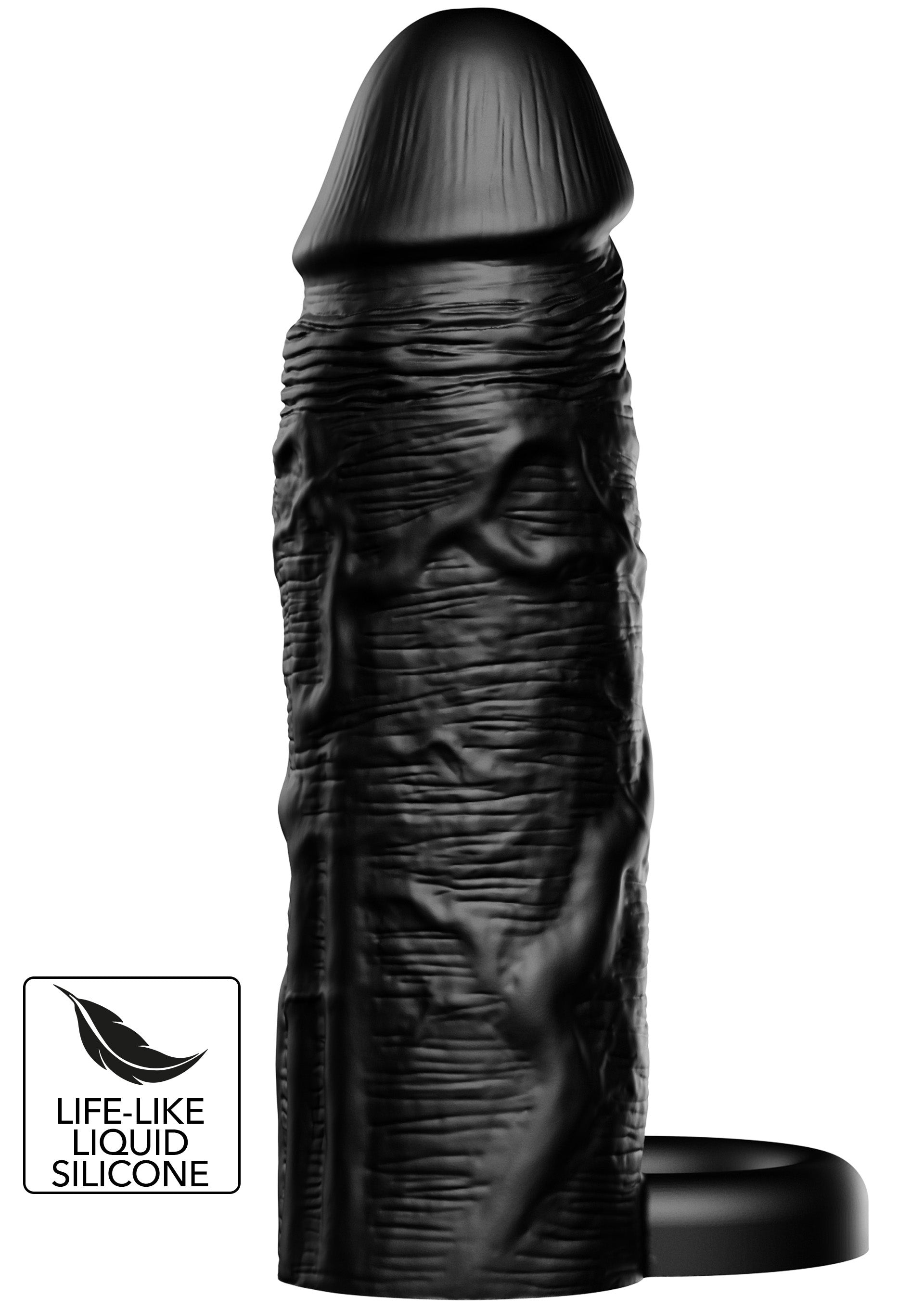 Performance masculine Hidden Desire Penis Sleeve Liquid Silicone Ring 15 cm