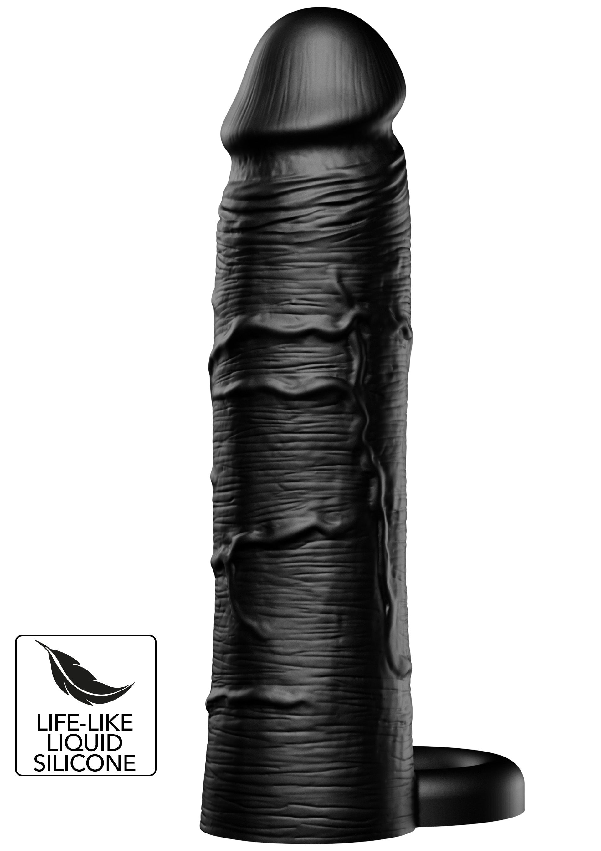 Performance masculine Hidden Desire Penis Sleeve Liquid Silicone Ring 18 cm