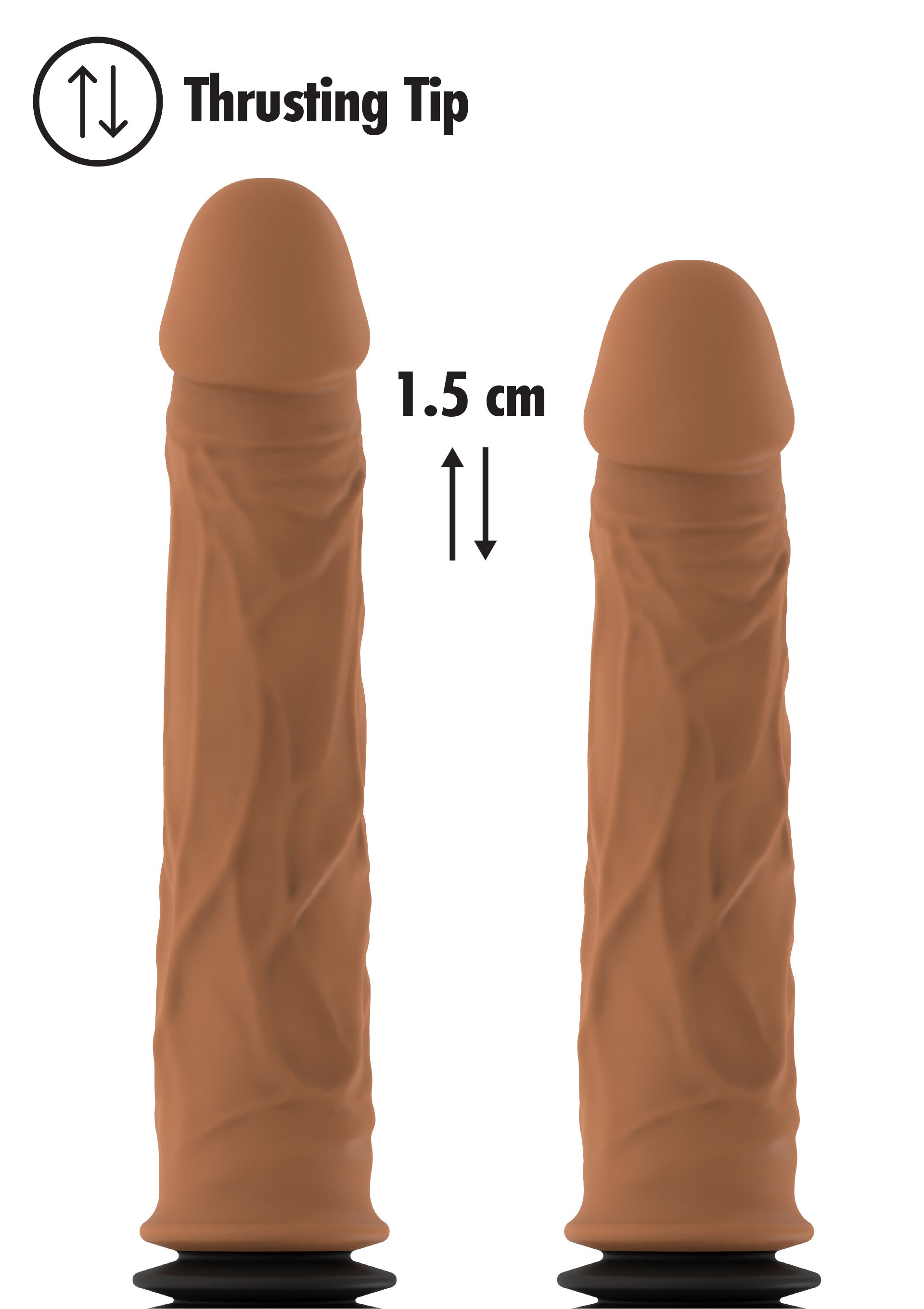 Vibromasseur Hidden Desire Realistic Double Thrusting Vibrator