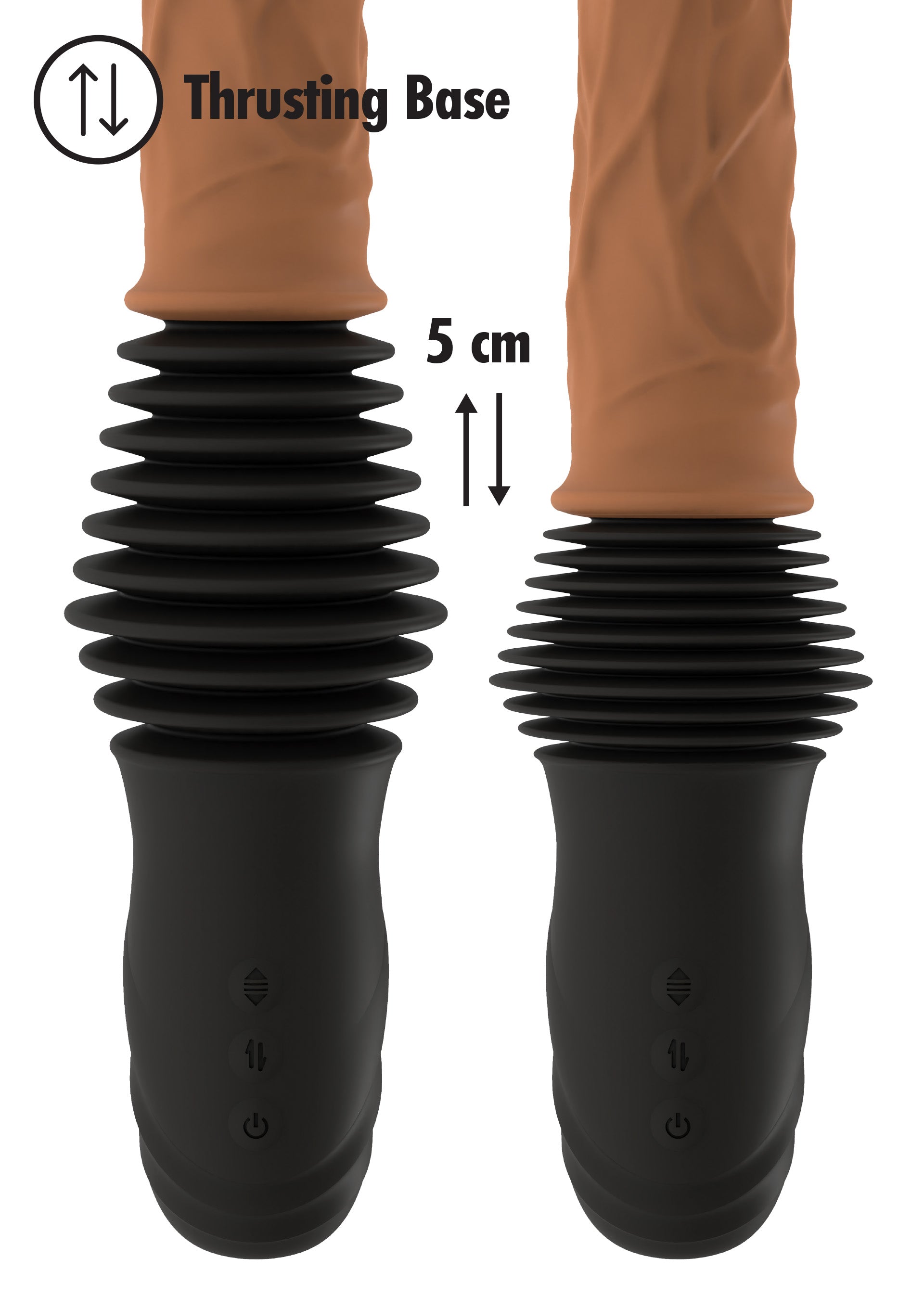 Vibromasseur Hidden Desire Realistic Double Thrusting Vibrator