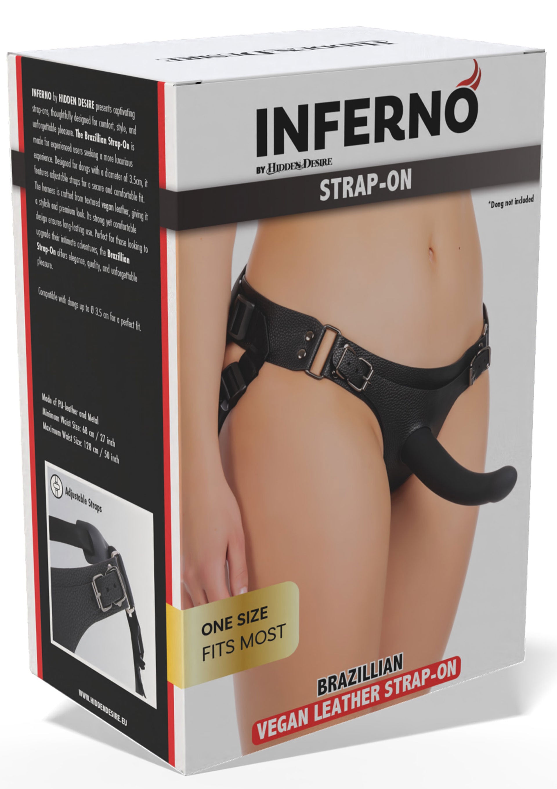 Gode-ceinture Hidden Desire Brazillian Deluxe Strap-On