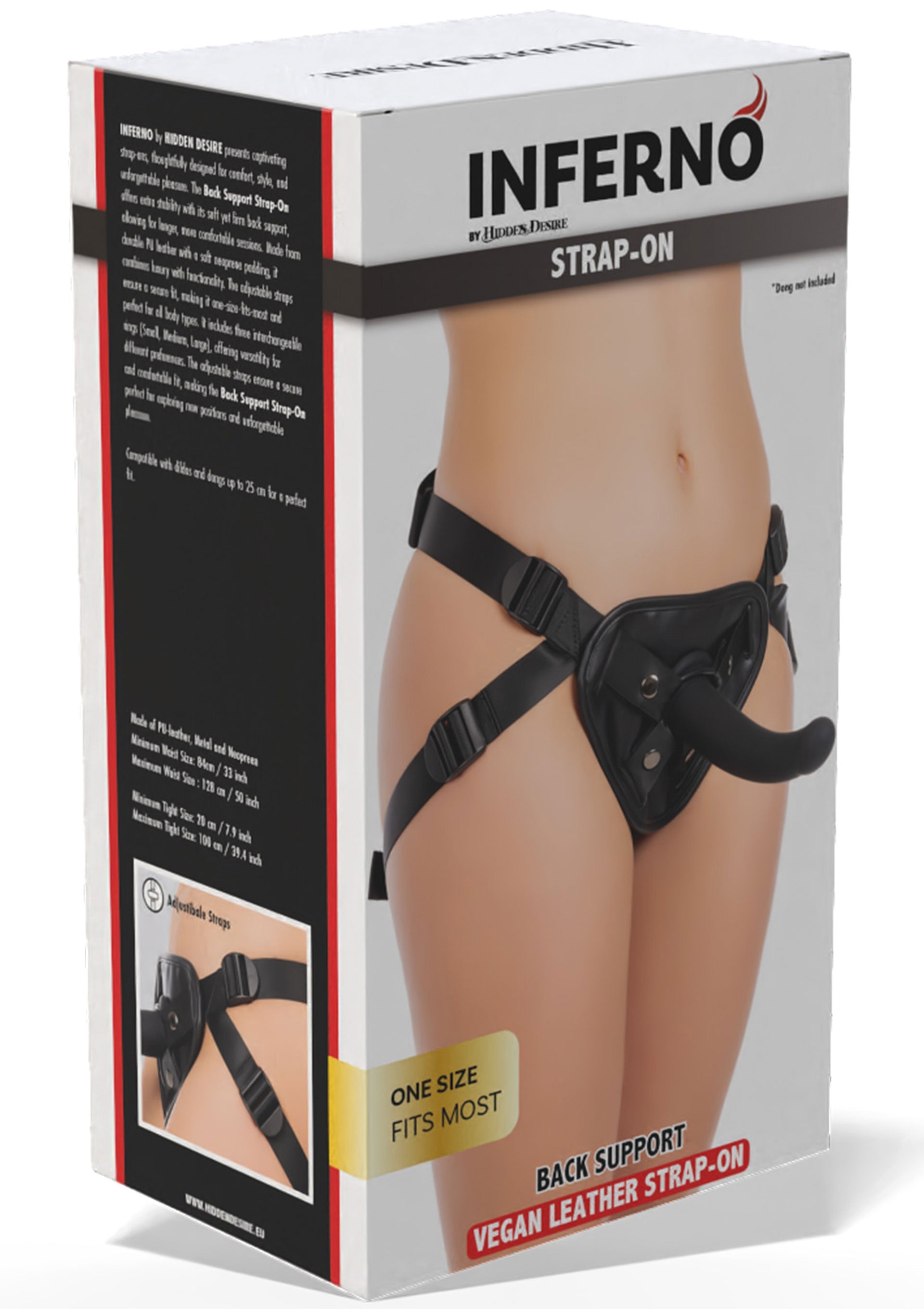 Gode-ceinture Hidden Desire Back Support Strap-On