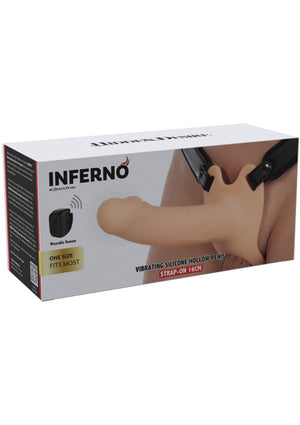 Gode-ceinture Hidden Desire Hollow Penis Strapon Vibrating Silicone 16 cm