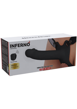 Gode-ceinture Hidden Desire Hollow Penis Strapon Vibrating Silicone 18 cm