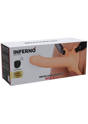 Gode-ceinture Hidden Desire Hollow Penis Strapon Vibrating Silicone 18 cm