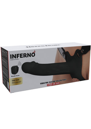 Gode-ceinture Hidden Desire Hollow Penis Strapon Vibrating Silicone 20 cm