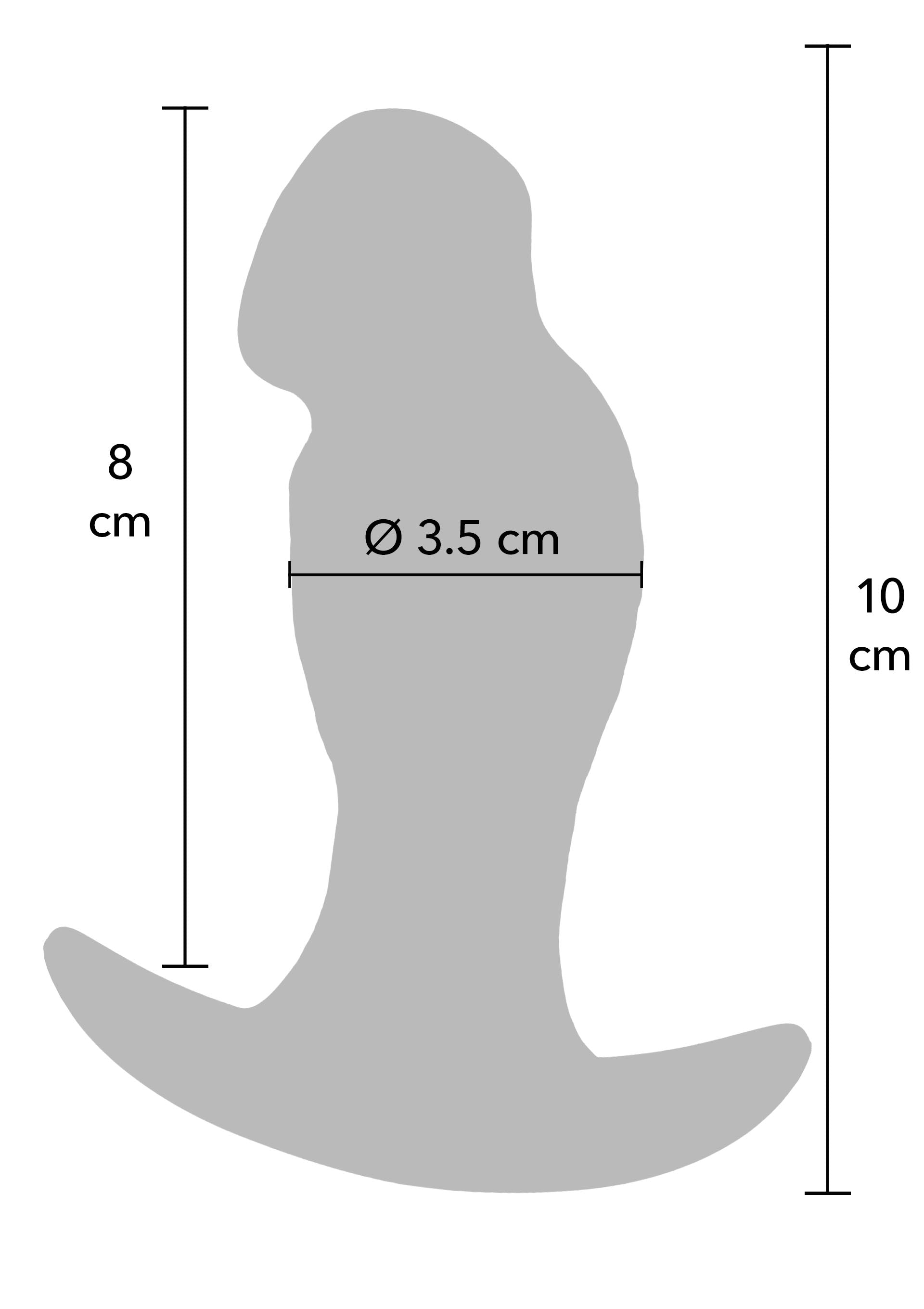 Jouet anal Hidden Desire Realistic Buttplug Liquid Silicone 10 cm