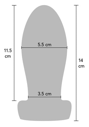 Jouet anal Hidden Desire Heavy Anal Stretcher Plug Liquid Silicone M