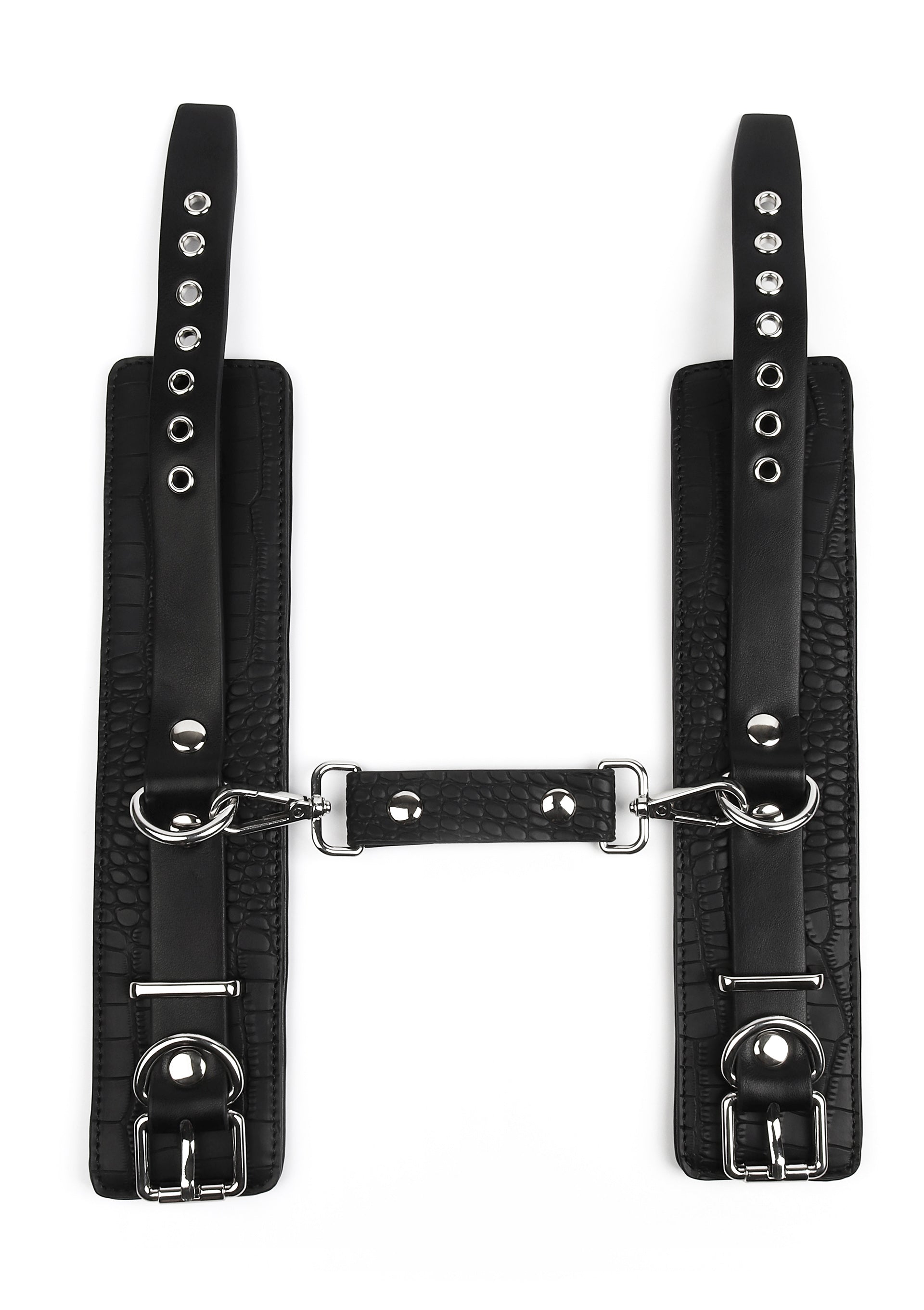 Accessoire BDSM Avanza Croc-Embossed Wrist Cuffs