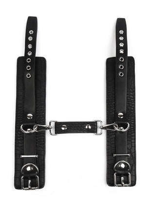 Accessoire BDSM Avanza Croc-Embossed Wrist Cuffs