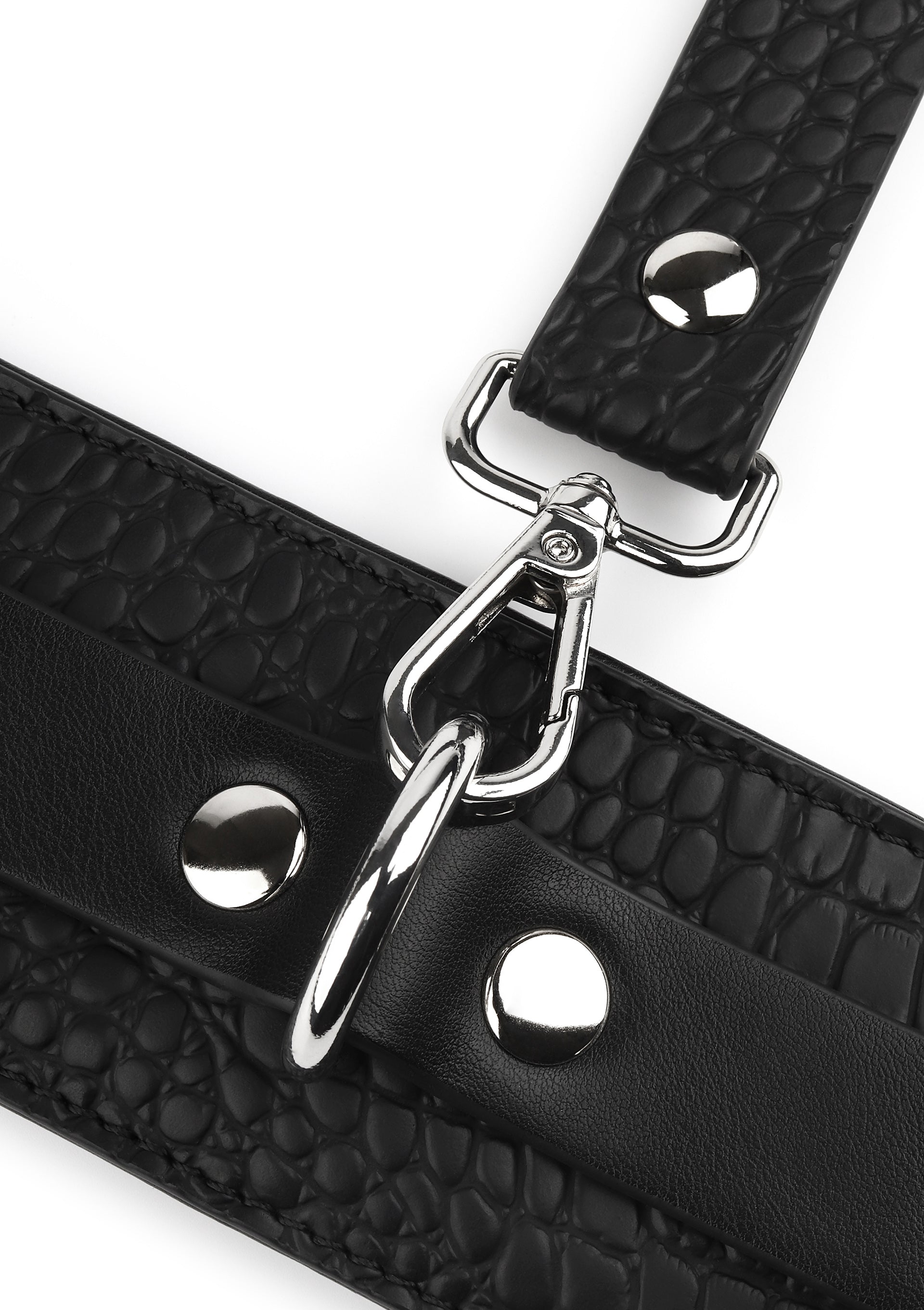 Accessoire BDSM Avanza Croc-Embossed Wrist Cuffs