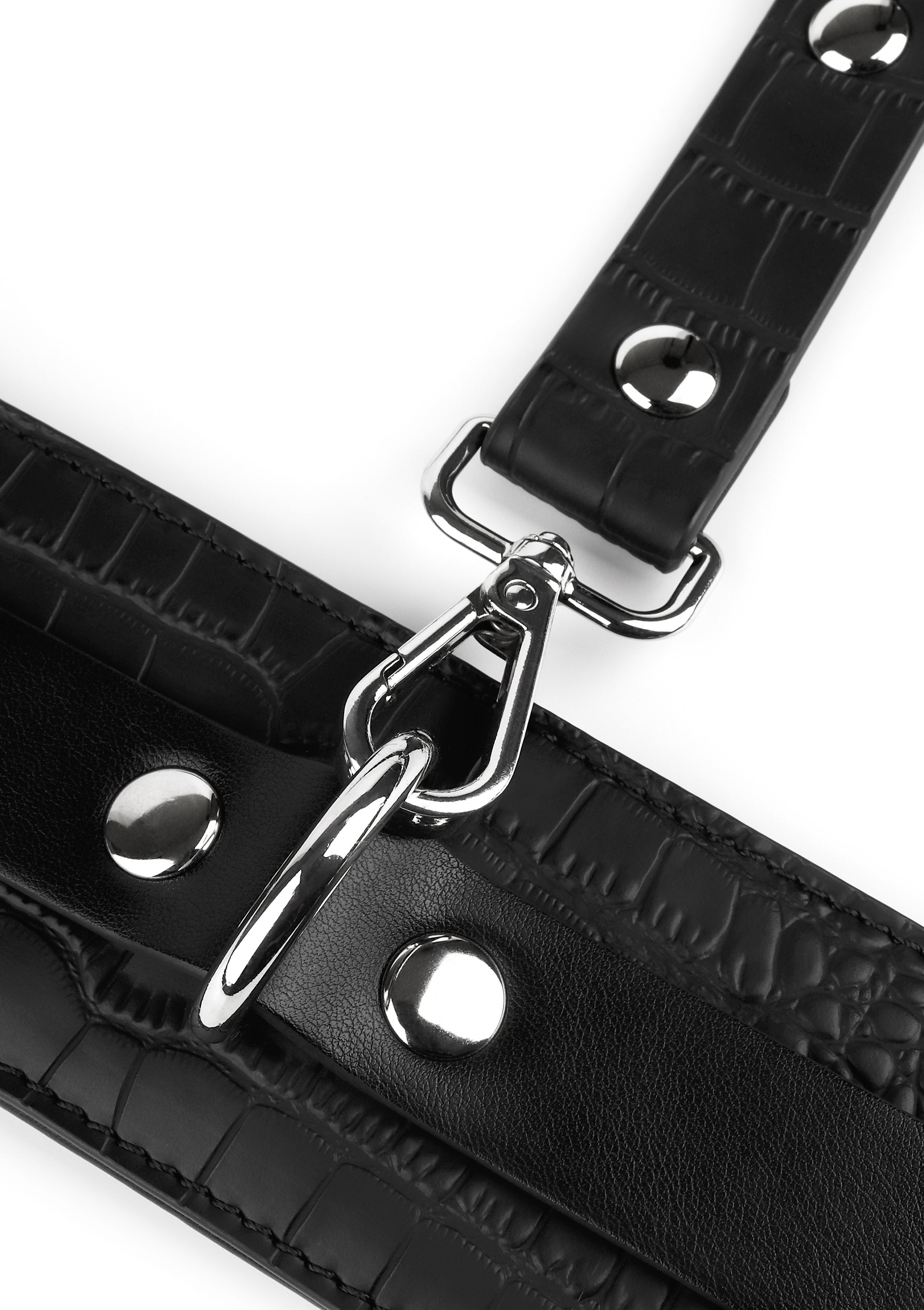 Accessoire BDSM Avanza Croc-Embossed Ankle Cuffs