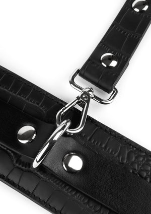 Accessoire BDSM Avanza Croc-Embossed Ankle Cuffs