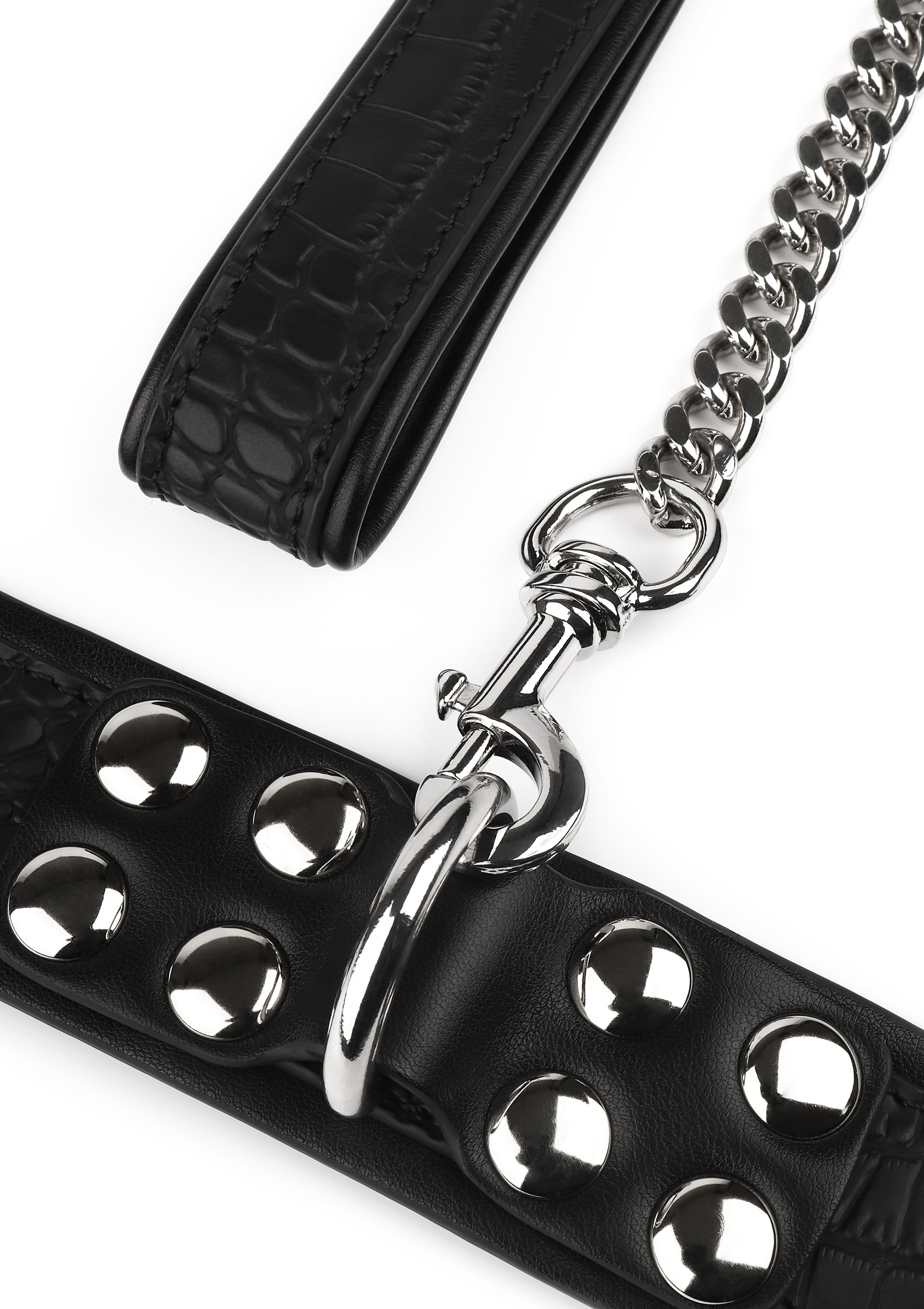 Accessoire BDSM Avanza Croc-Embossed Collar & Leash