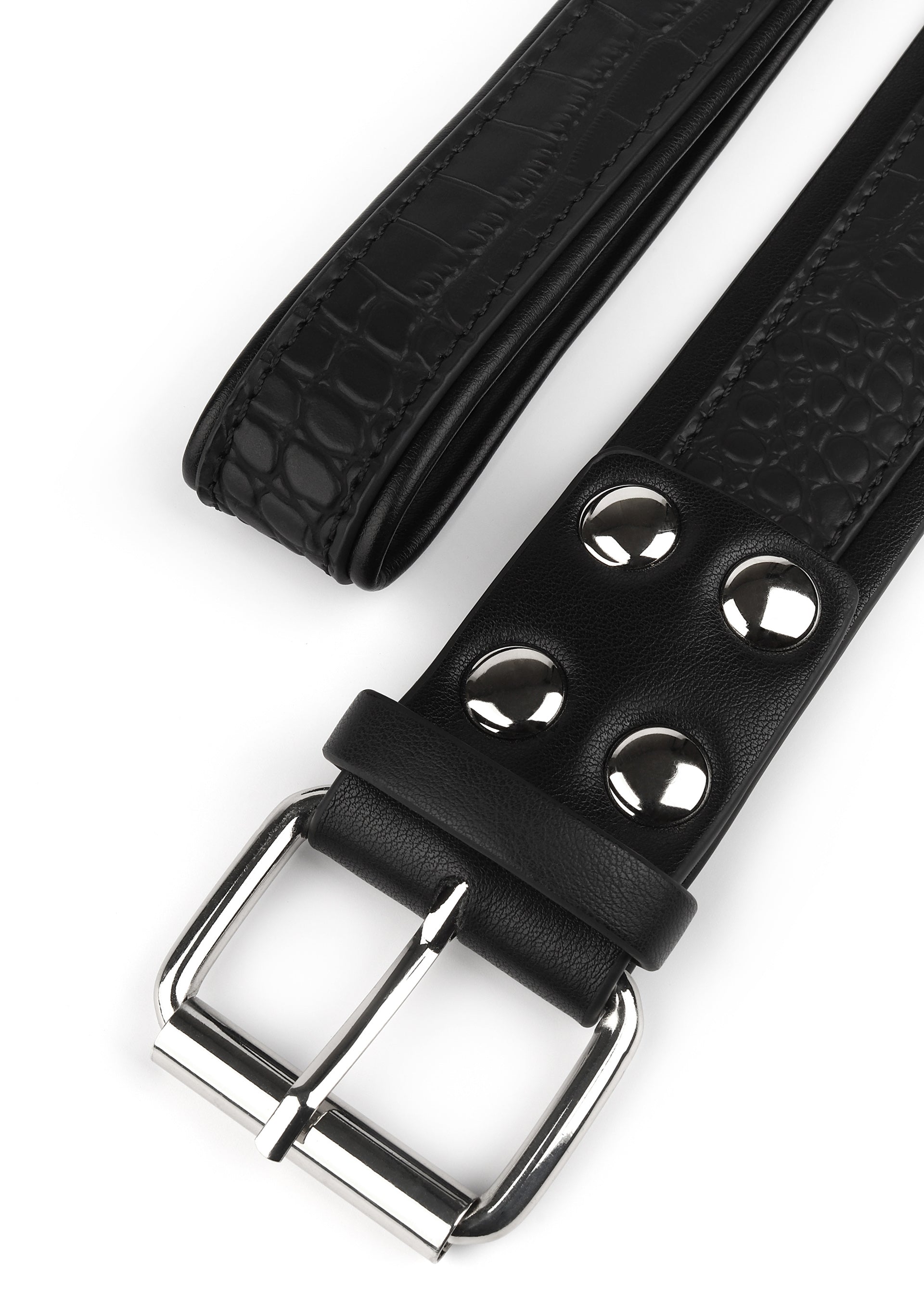Accessoire BDSM Avanza Croc-Embossed Collar & Leash