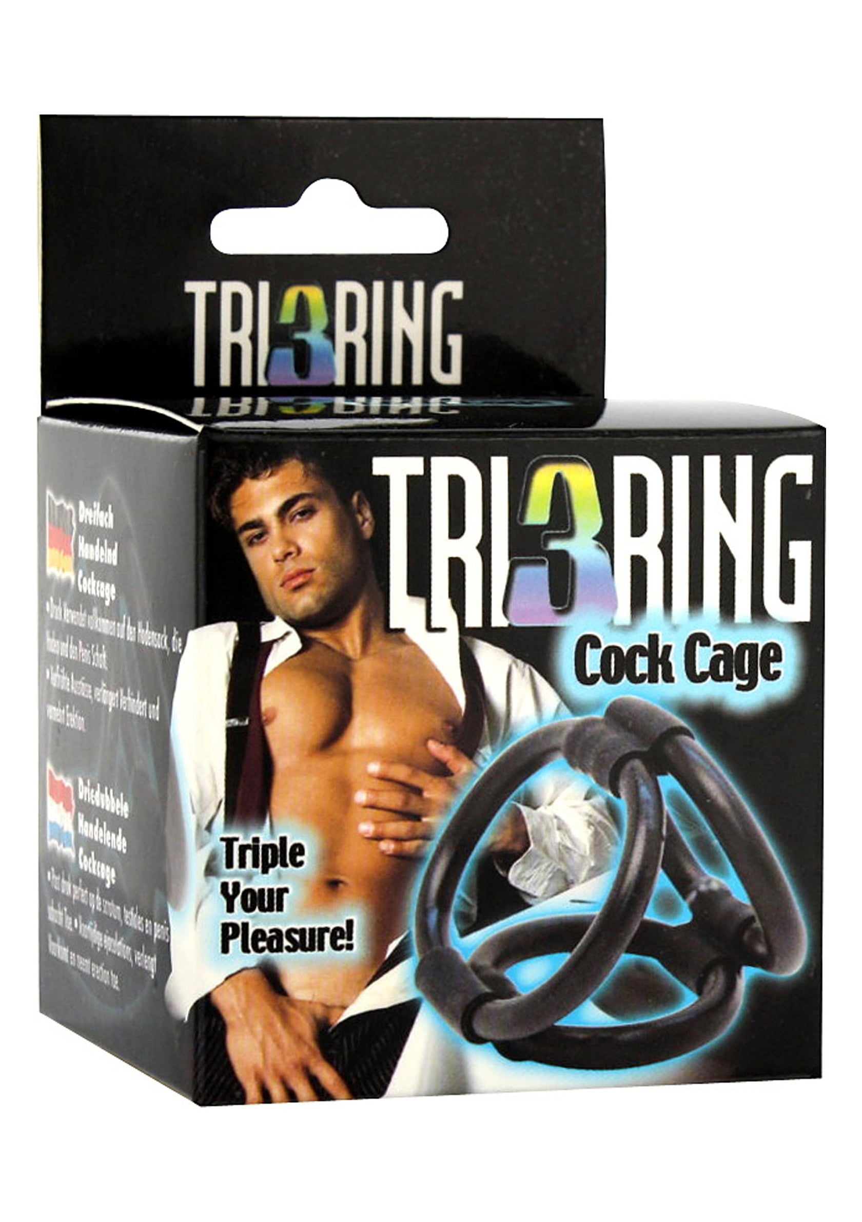 Performance masculine Seven Creations Tri Ring Cock Cage