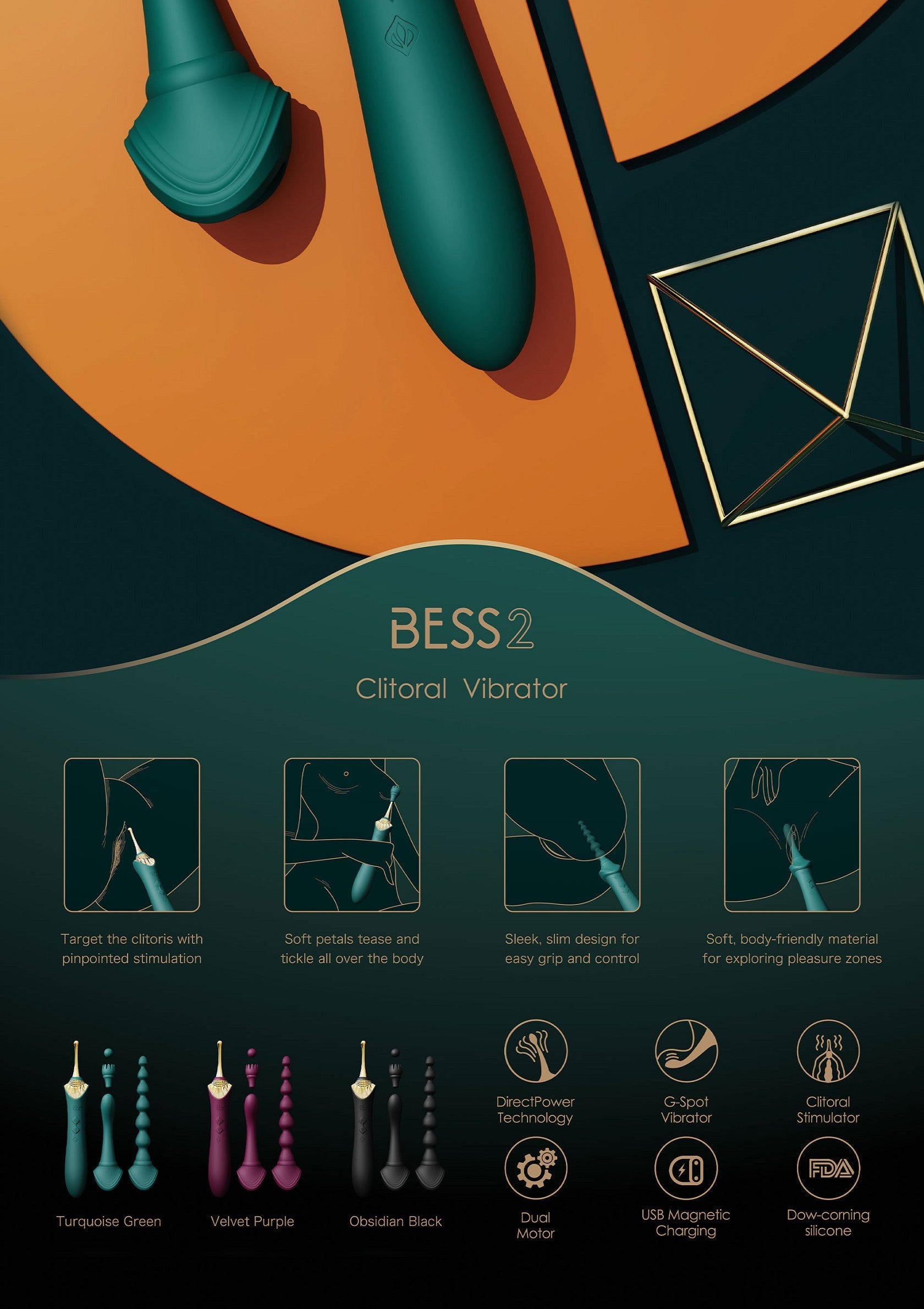 Vibromasseur Zalo Bess 2 Clitoral Vibrator