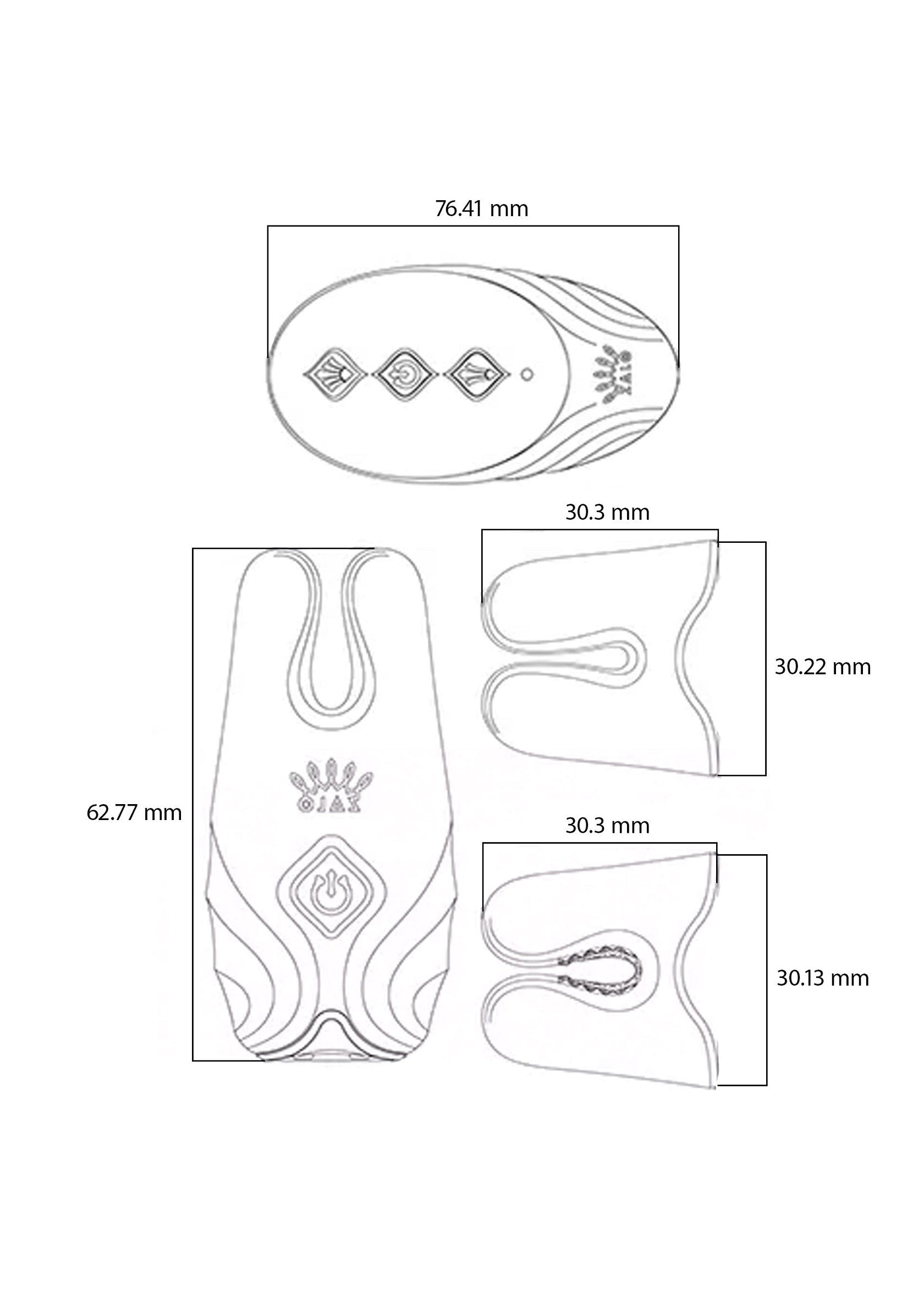 Accessoire BDSM Zalo Nave Vibrating Nipple Clamps