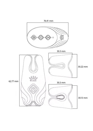 Accessoire BDSM Zalo Nave Vibrating Nipple Clamps