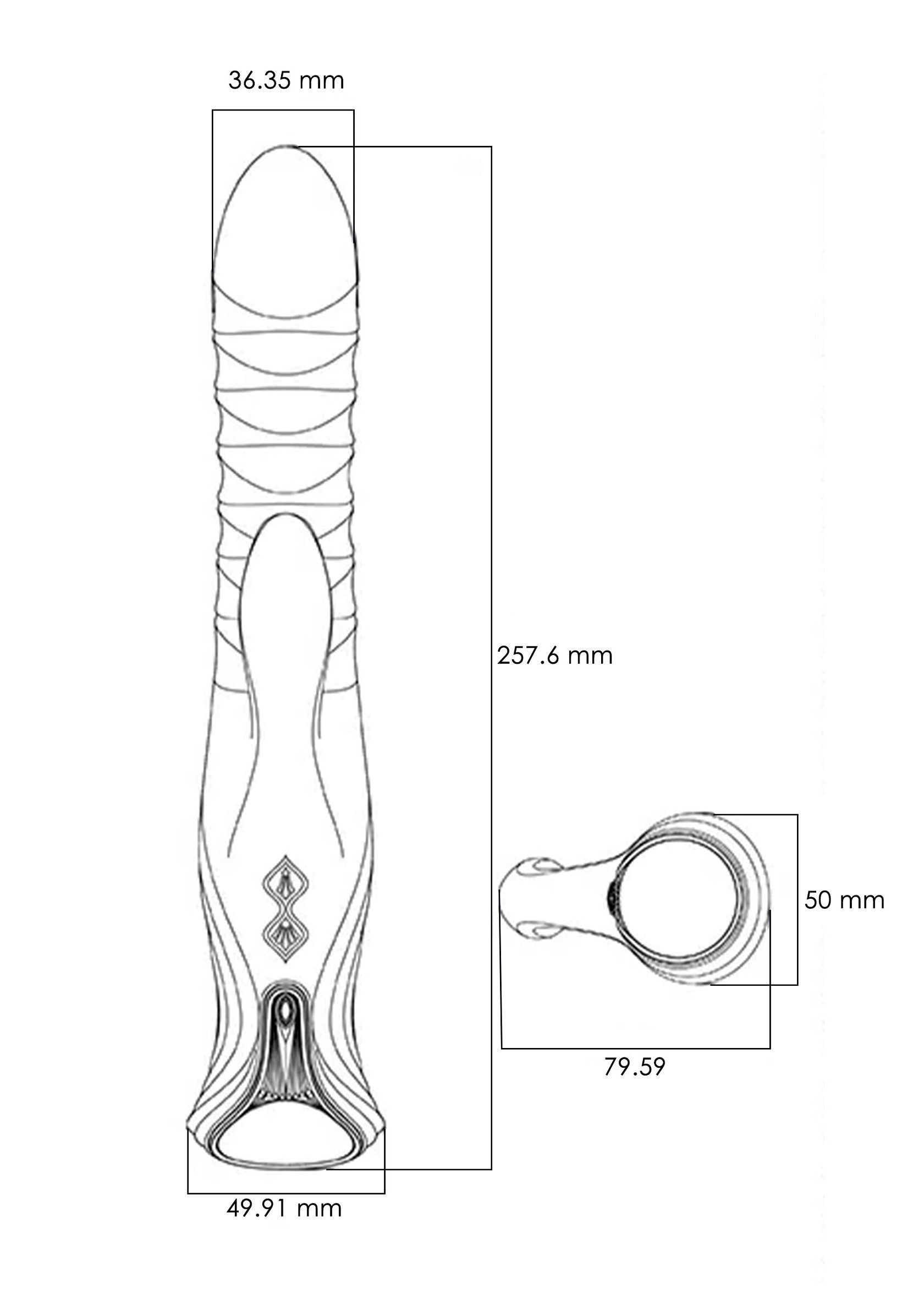 Vibromasseur Zalo Mose Rabbit Thruster+Heating