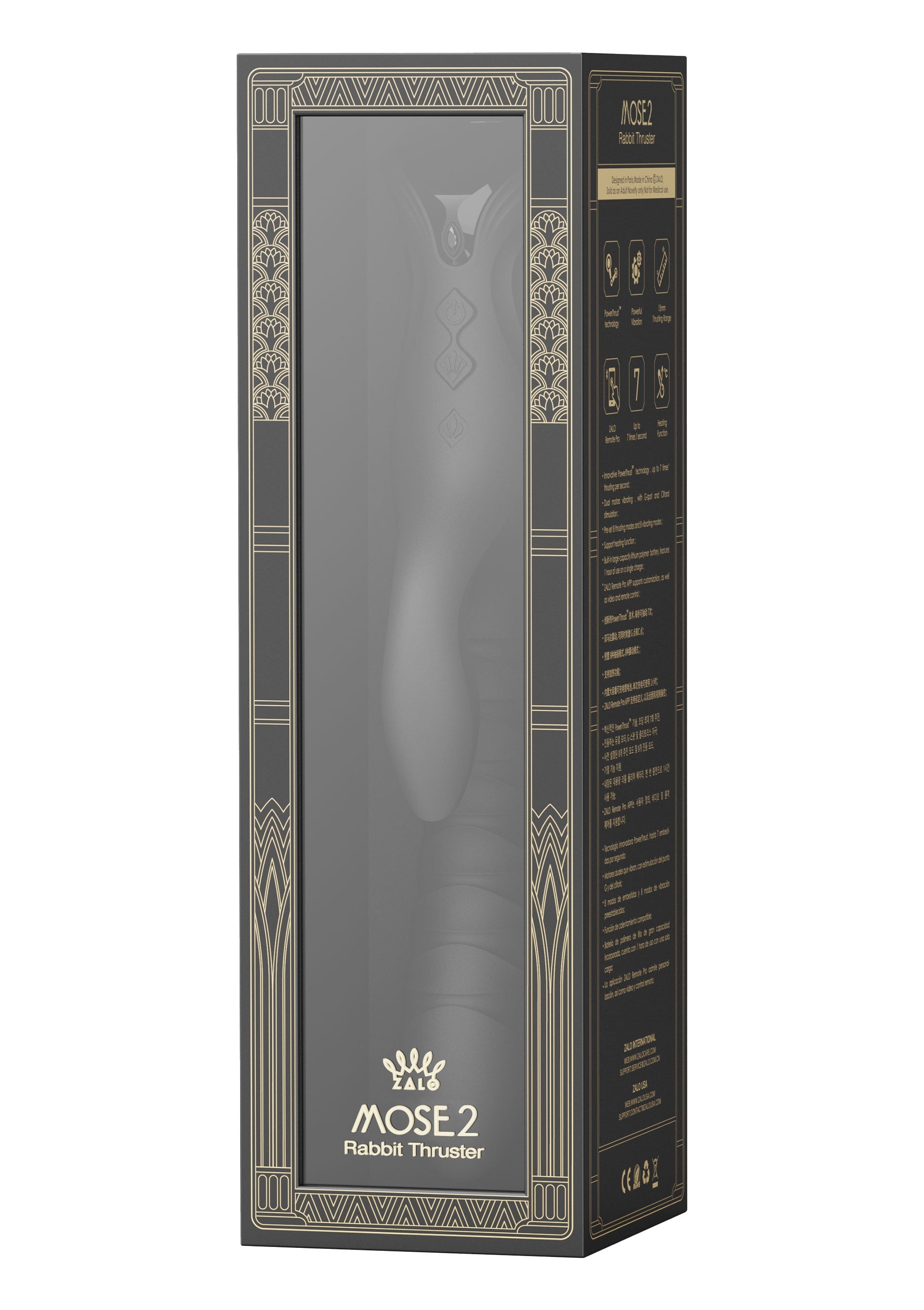 Vibromasseur Zalo Mose 2 Rabbit Thruster+Heating