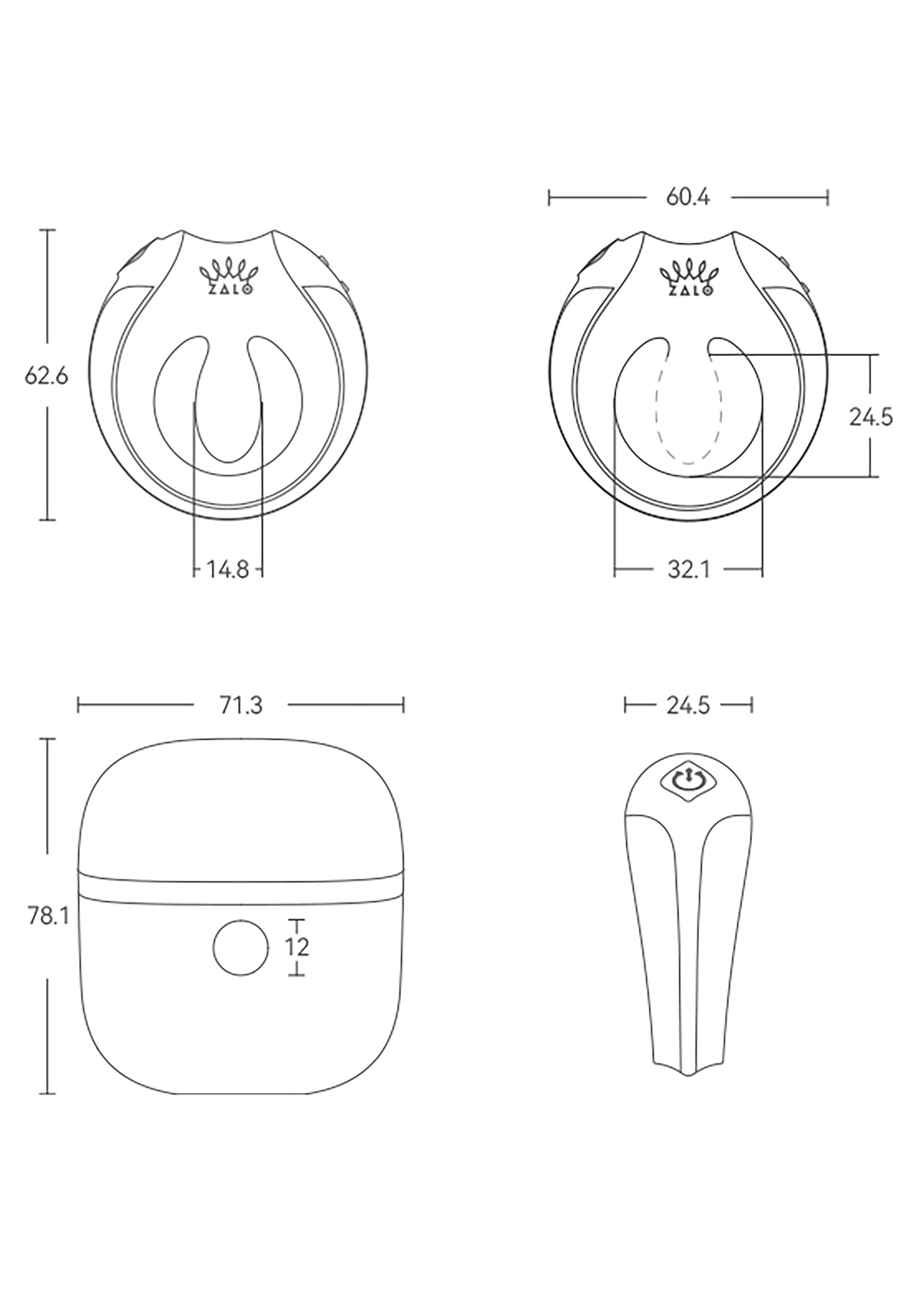 Performance masculine Zalo Apis Vibrating Couples Ring