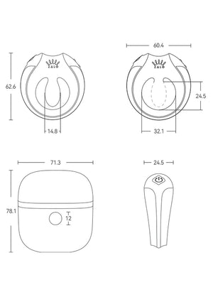Performance masculine Zalo Apis Vibrating Couples Ring